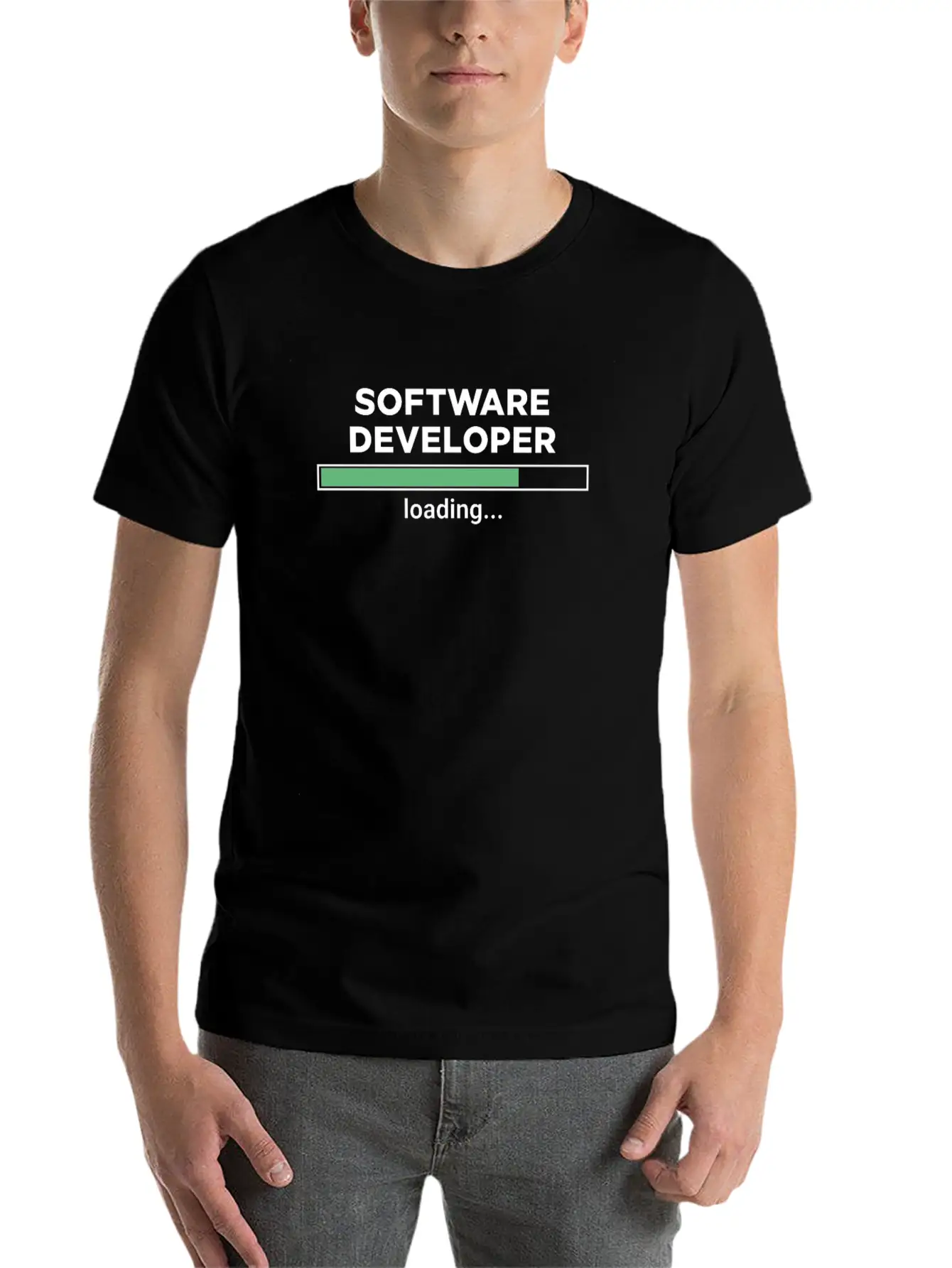 Software Developer Loading Programming Comfortable Minimalist Graphic Tee – Summer Style Essential