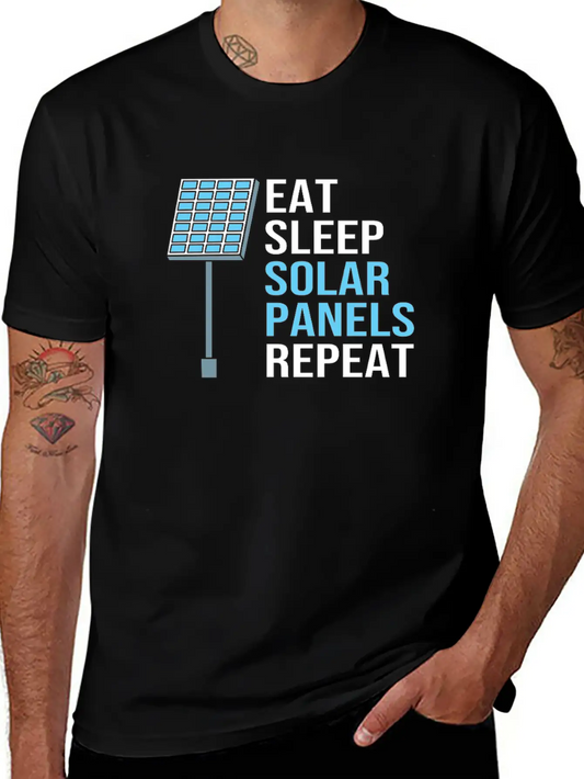 Solar Energy Sun Solar Panels Essential Cotton Tee For Daily Outfits – Unisex Style