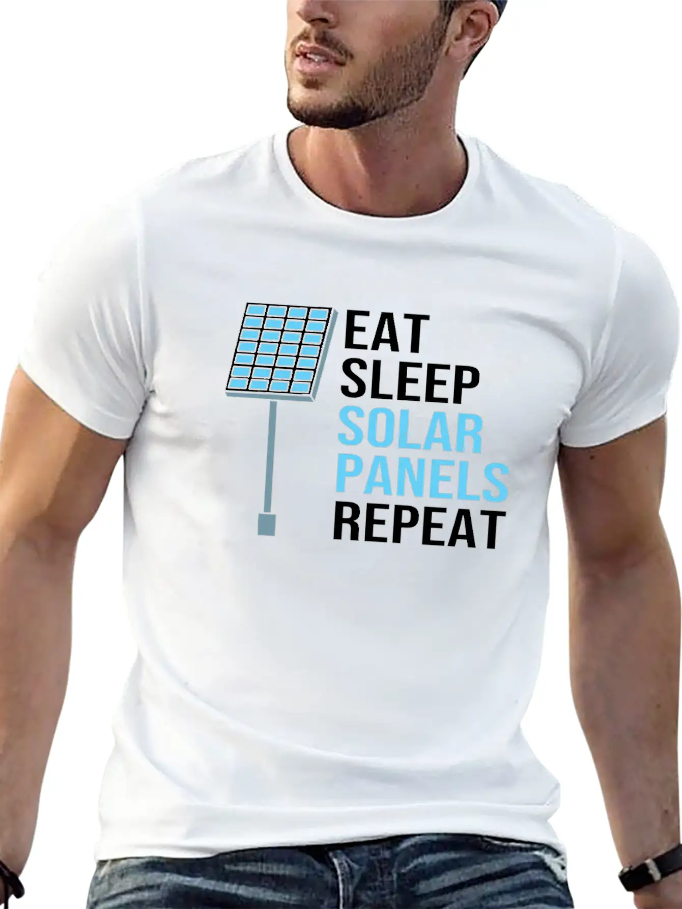 Solar Energy Sun Solar Panels Essential Cotton Tee For Daily Outfits – Unisex Style