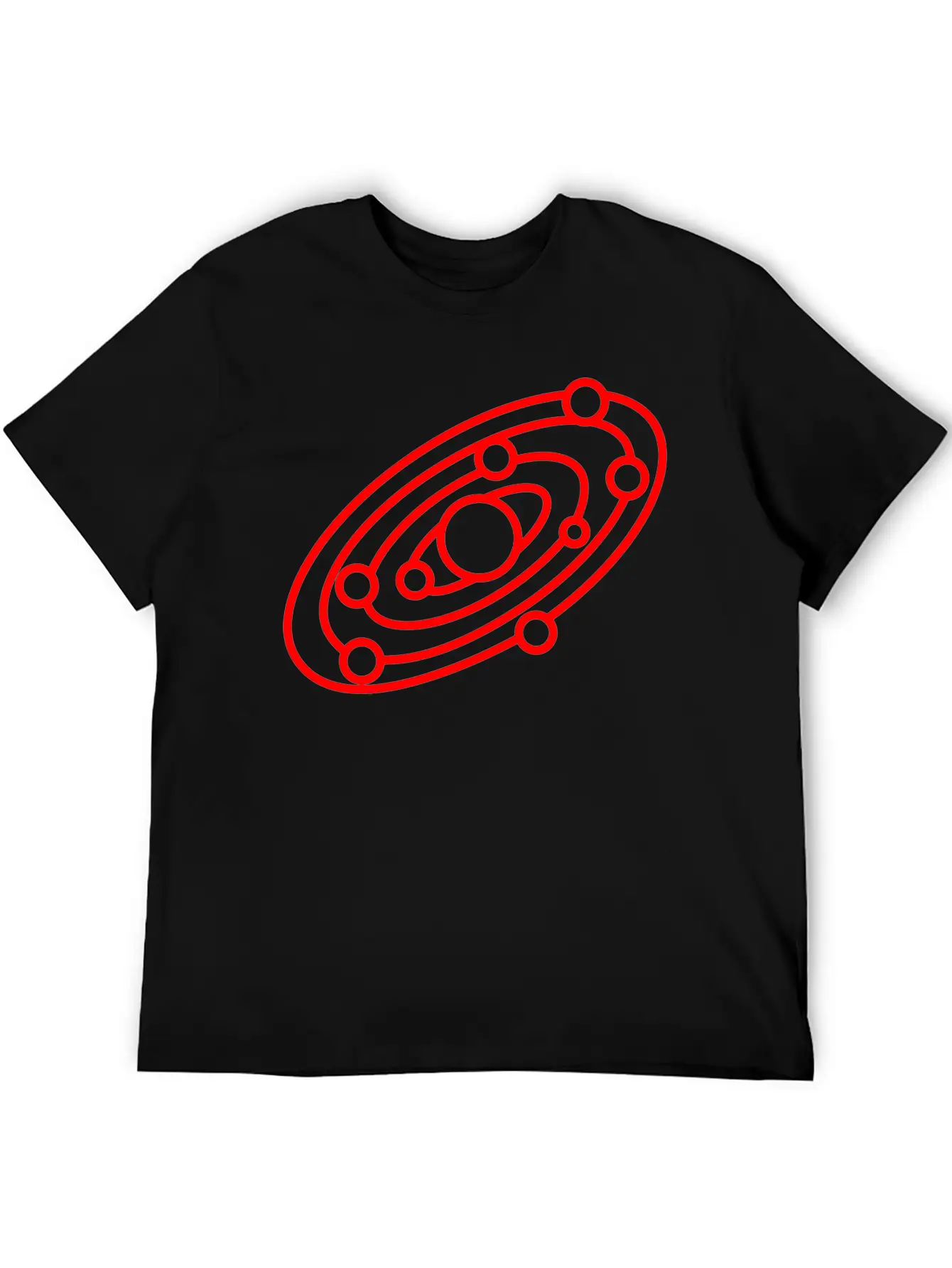 Solar System Lightweight Cotton T-Shirt – Daily Comfort Graphic Shirt