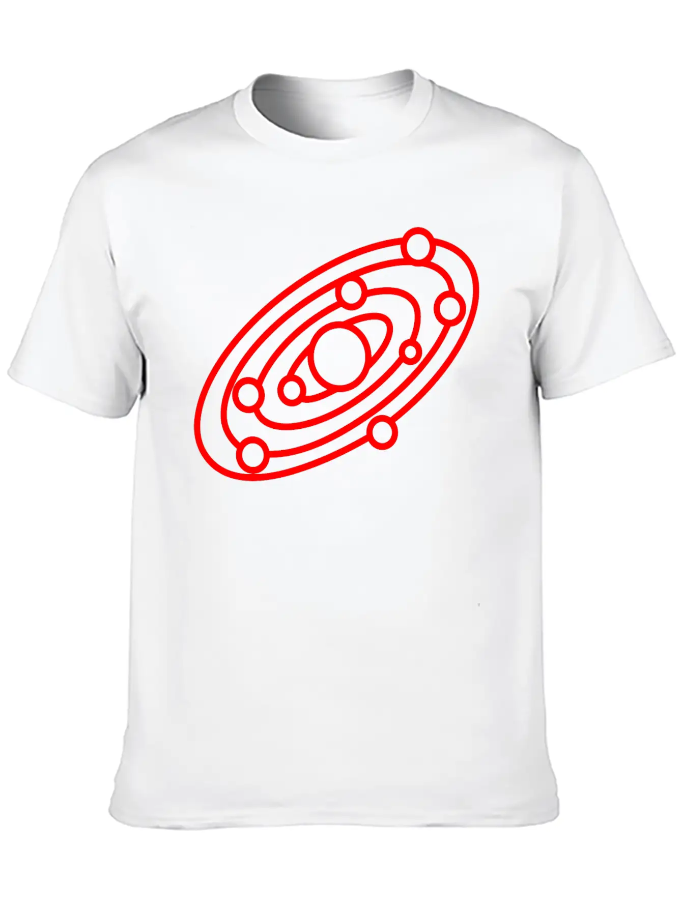 Solar System Lightweight Cotton T-Shirt – Daily Comfort Graphic Shirt