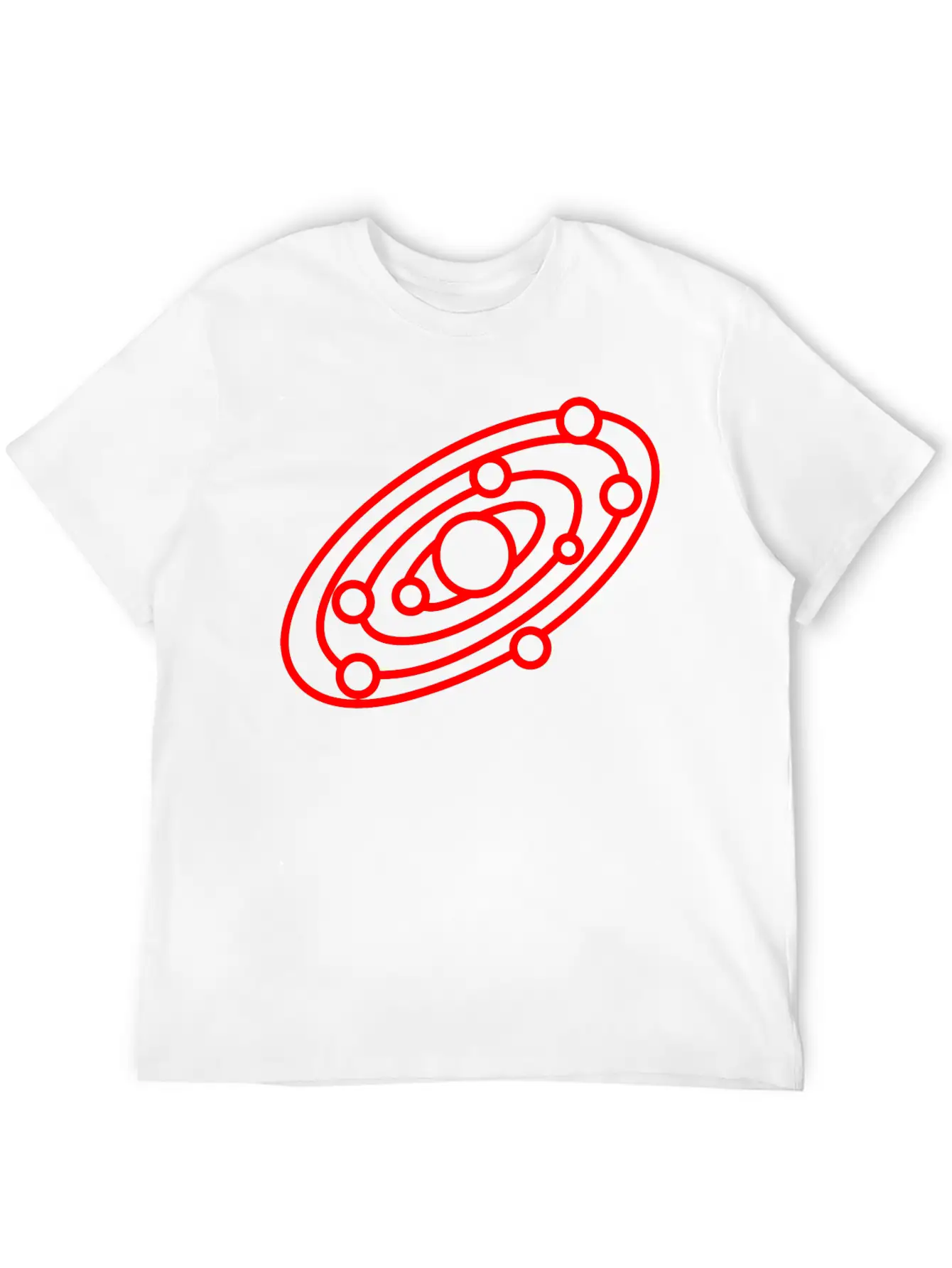 Solar System Lightweight Cotton T-Shirt – Daily Comfort Graphic Shirt