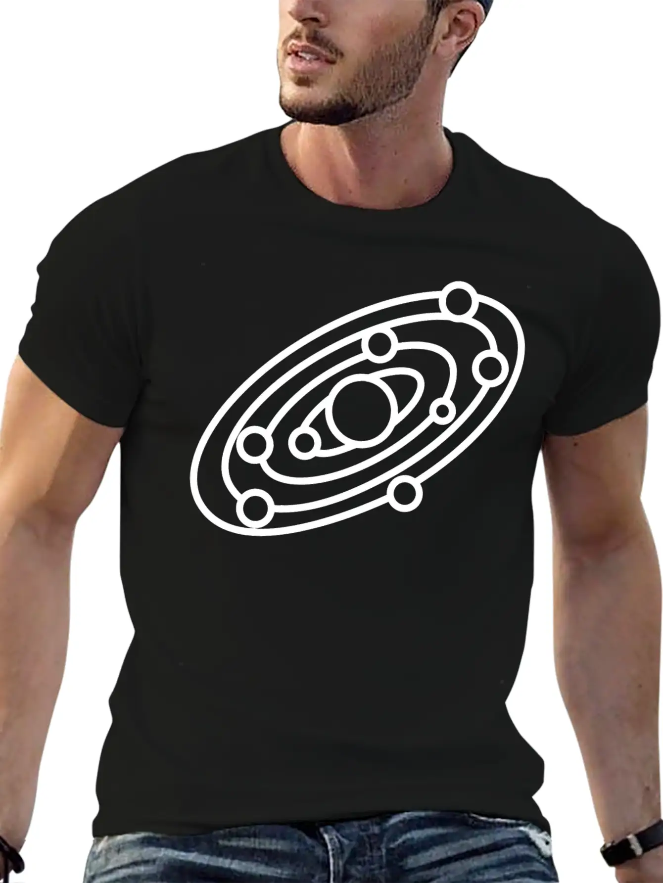 Solar System Stylish Everyday T-Shirt – Unisex Basic Cotton Tee