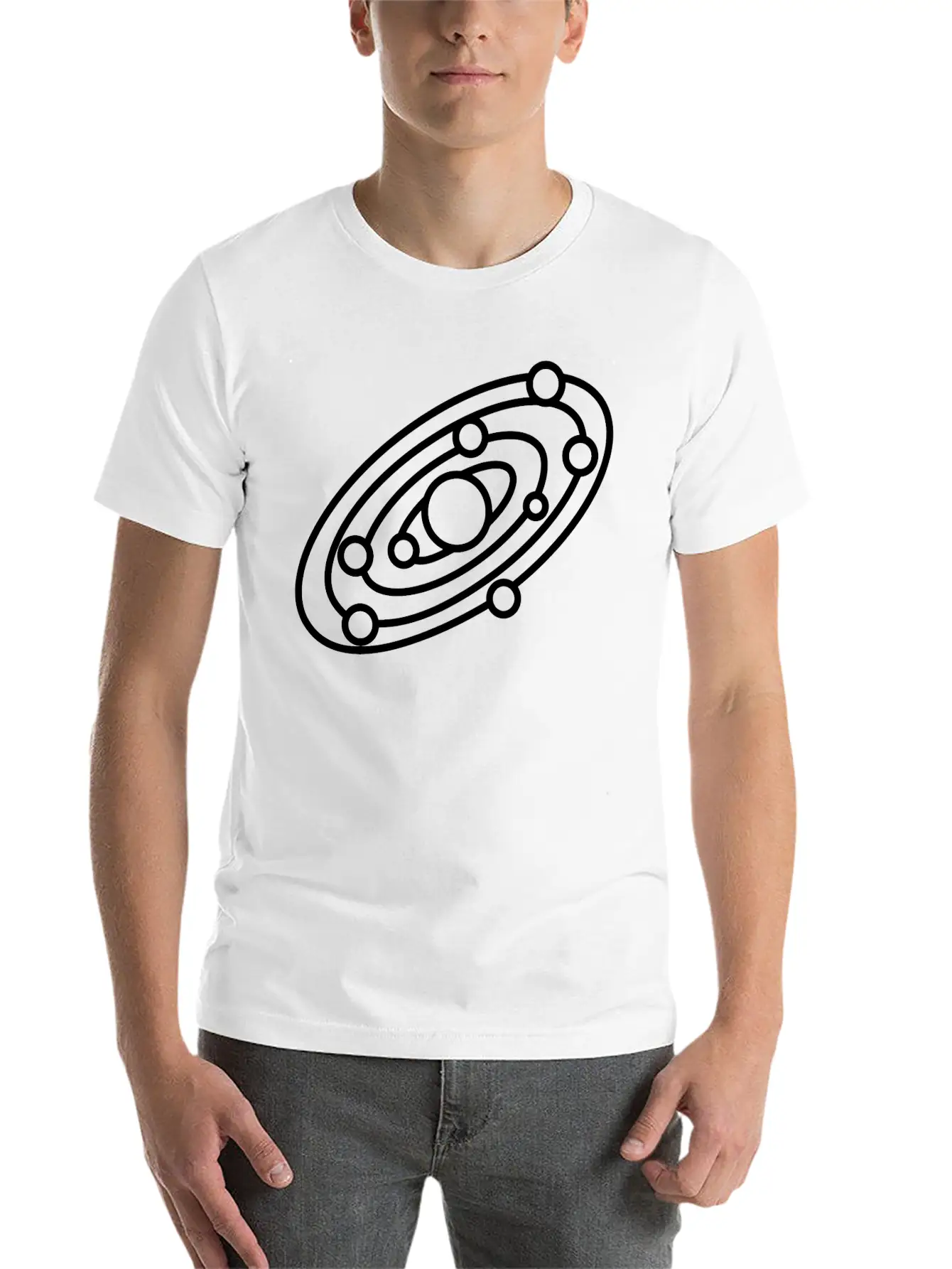 Solar System Stylish Everyday T-Shirt – Unisex Basic Cotton Tee