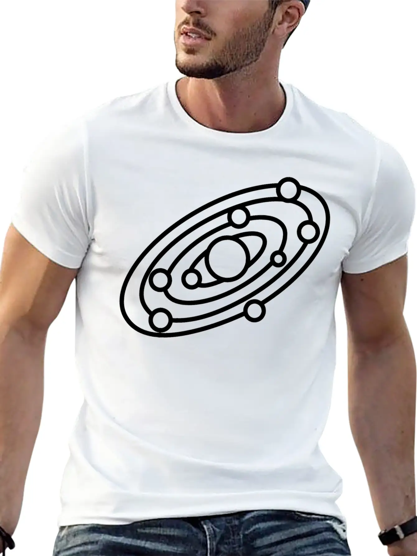 Solar System Stylish Everyday T-Shirt – Unisex Basic Cotton Tee