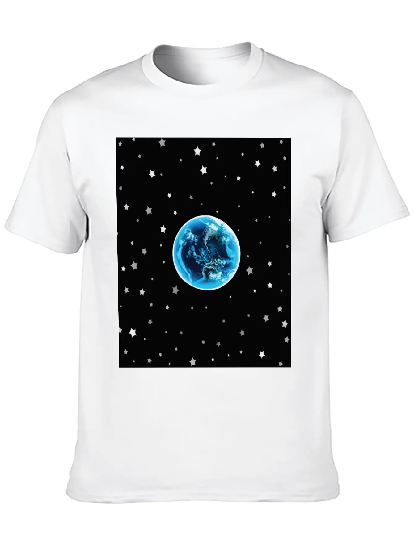 Solar System Universe Planet Earth Classic Fit Graphic Tee For Daily Comfort – Unisex Cotton Shirt