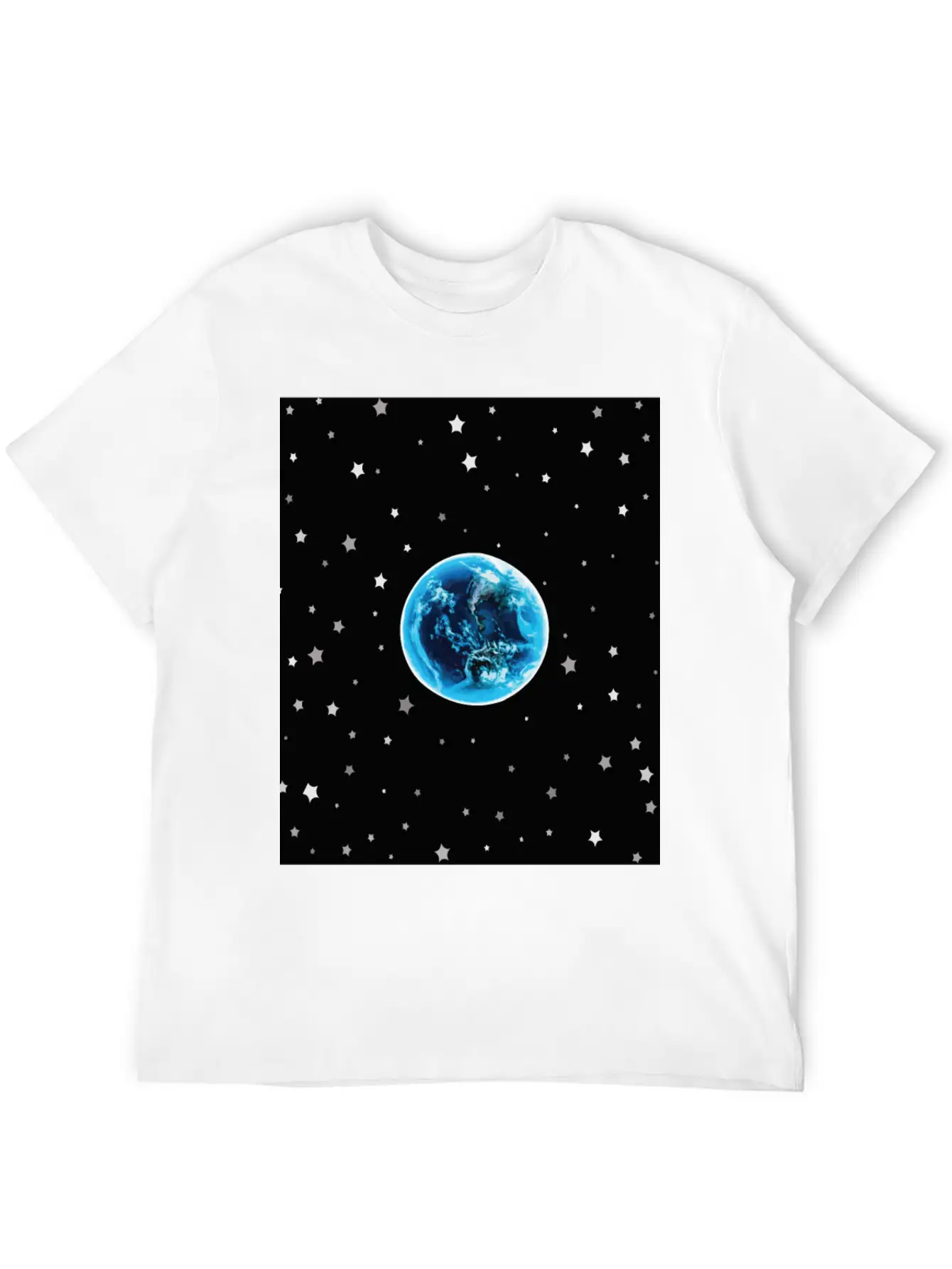 Solar System Universe Planet Earth Classic Fit Graphic Tee For Daily Comfort – Unisex Cotton Shirt