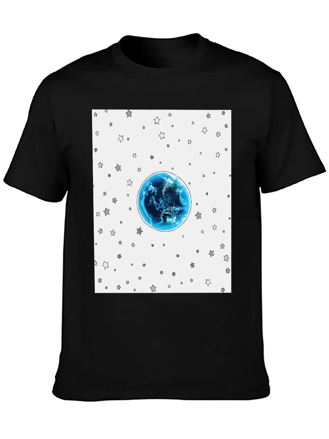 Solar System Universe Planet Earth Classic Fit Graphic Tee For Daily Comfort – Unisex Cotton Shirt