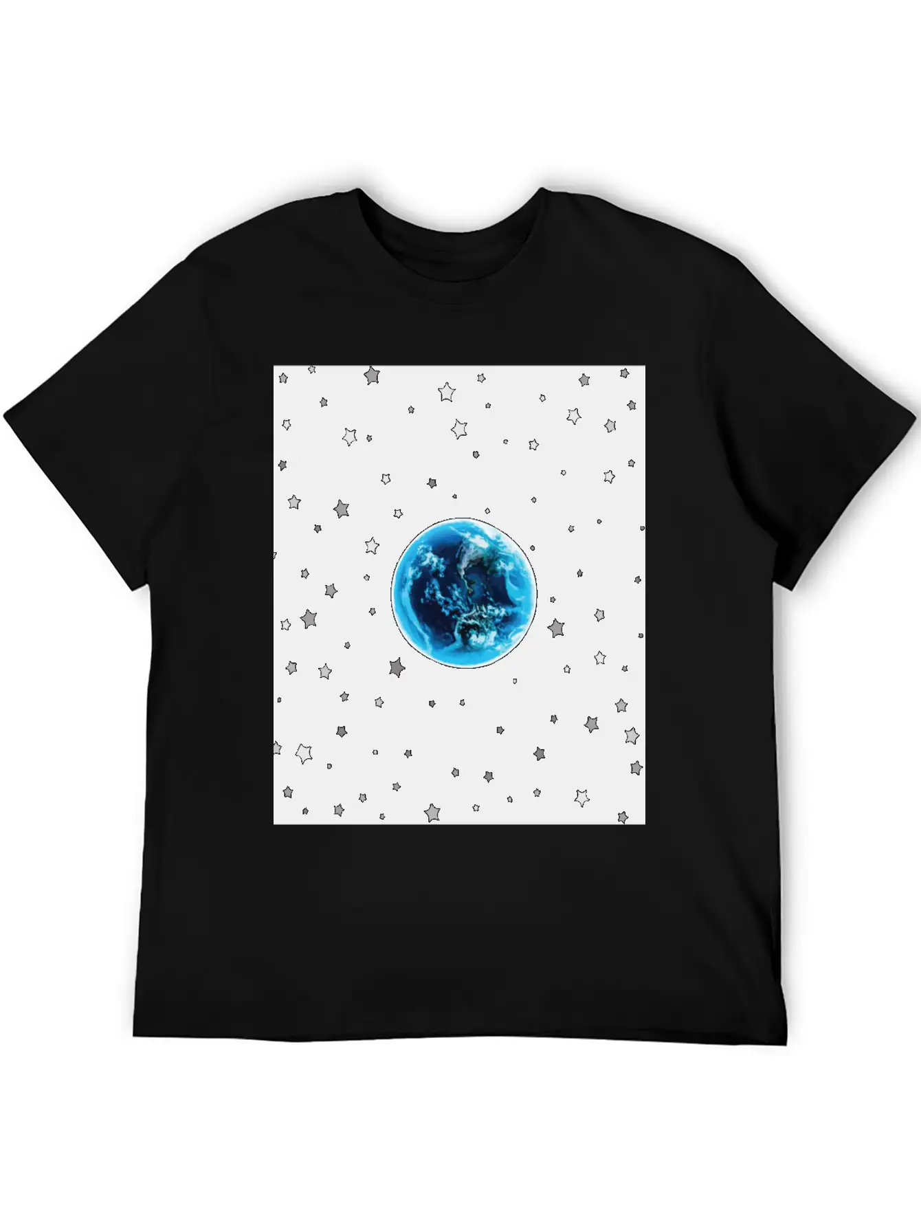 Solar System Universe Planet Earth Classic Fit Graphic Tee For Daily Comfort – Unisex Cotton Shirt