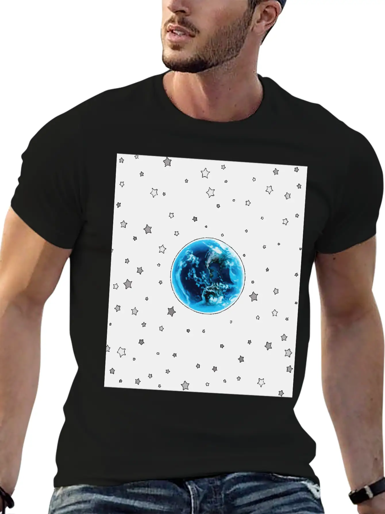 Solar System Universe Planet Earth Classic Fit Graphic Tee For Daily Comfort – Unisex Cotton Shirt