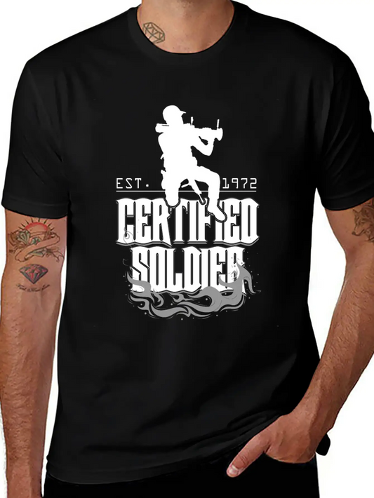 Soldiers Courage To Fight Certifies A Real Soldier Modern Fit Casual T-Shirt – Clean And Versatile Design