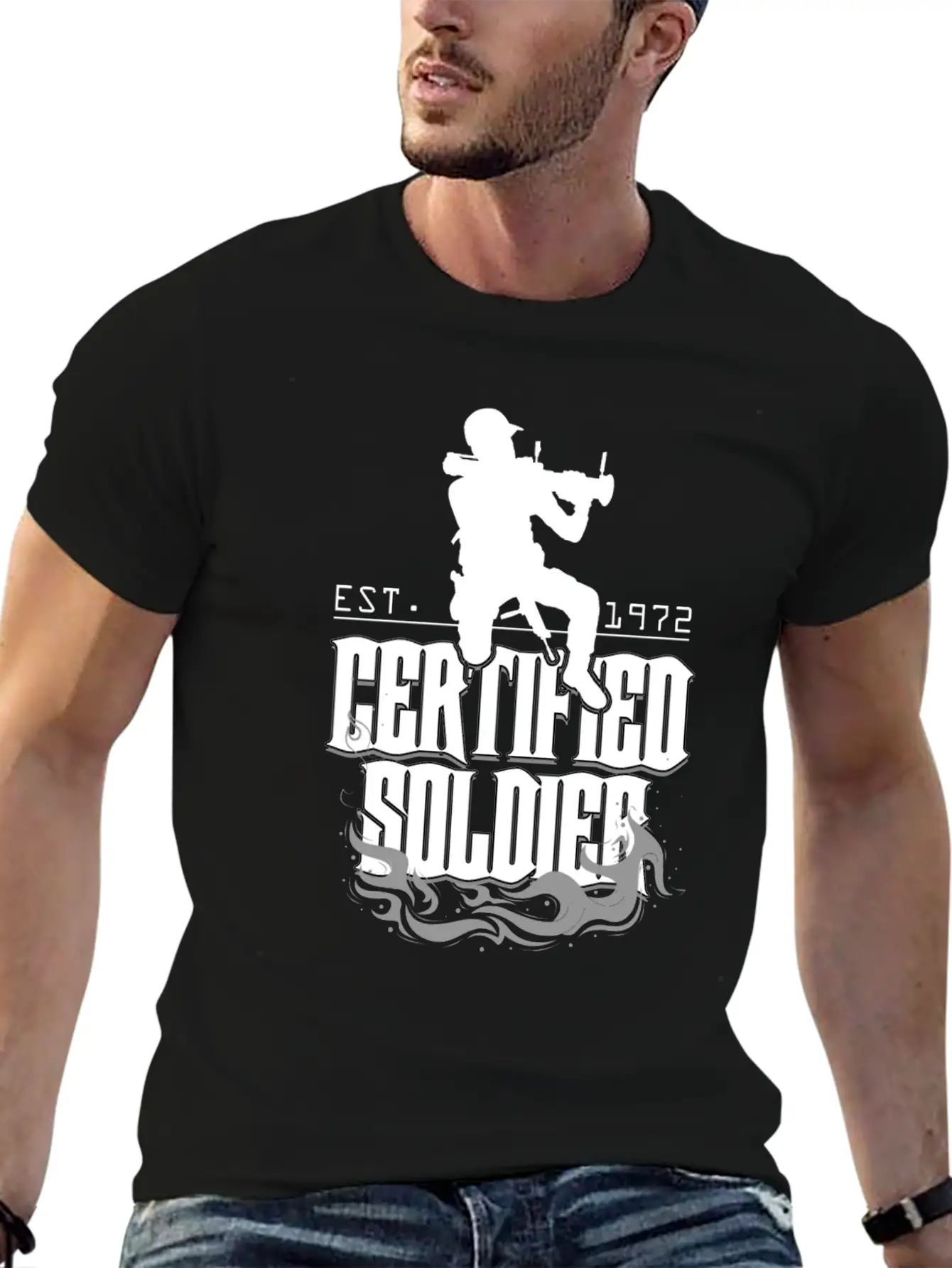 Soldiers Courage To Fight Certifies A Real Soldier Modern Fit Casual T-Shirt – Clean And Versatile Design