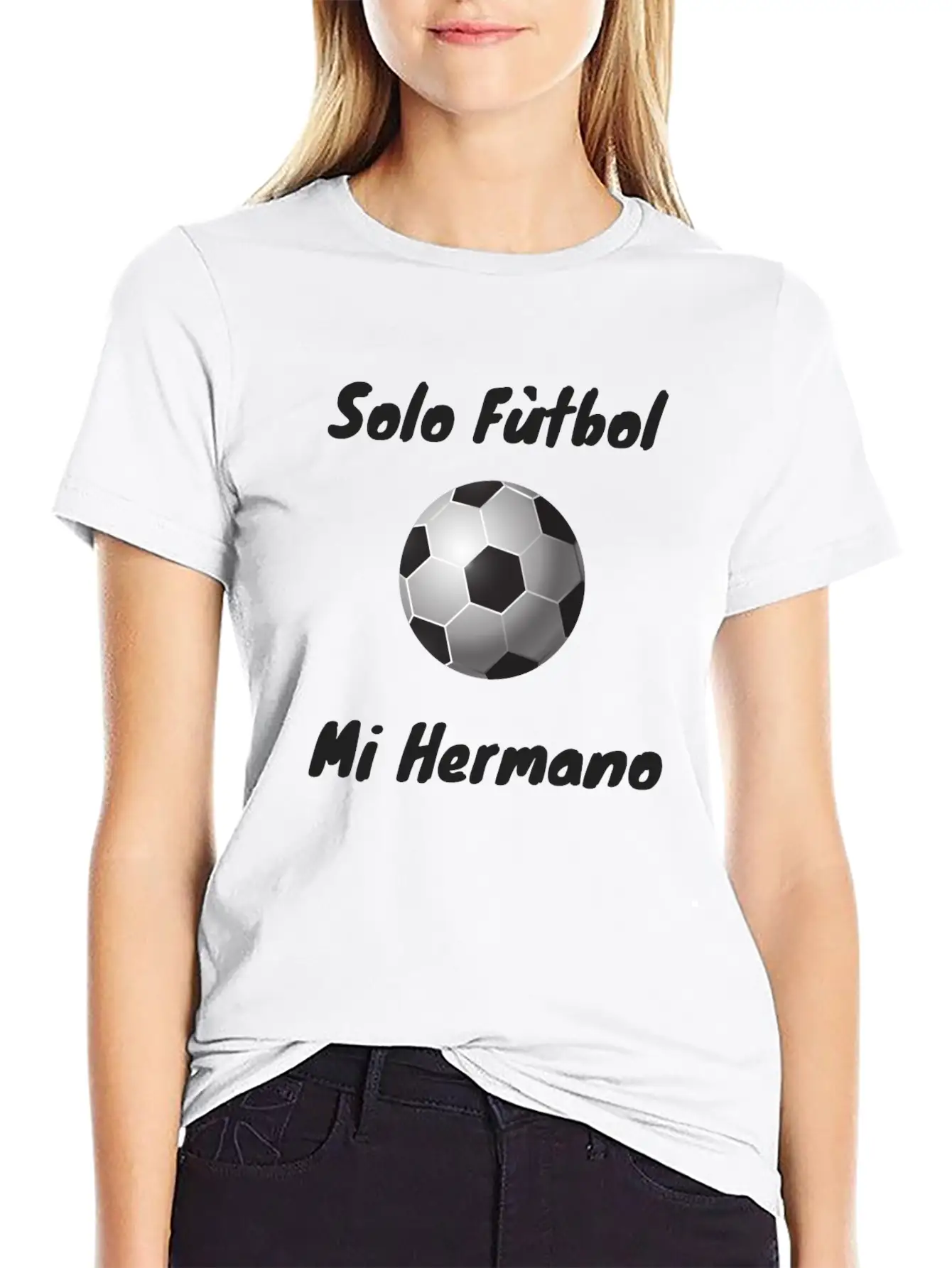 Solo Futbol Mi Hermano Lightweight Cotton T-Shirt – Daily Comfort Graphic Shirt