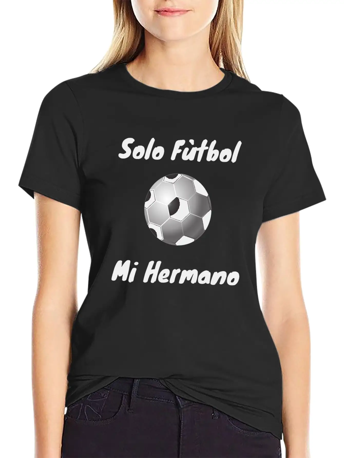 Solo Futbol Mi Hermano Lightweight Cotton T-Shirt – Daily Comfort Graphic Shirt
