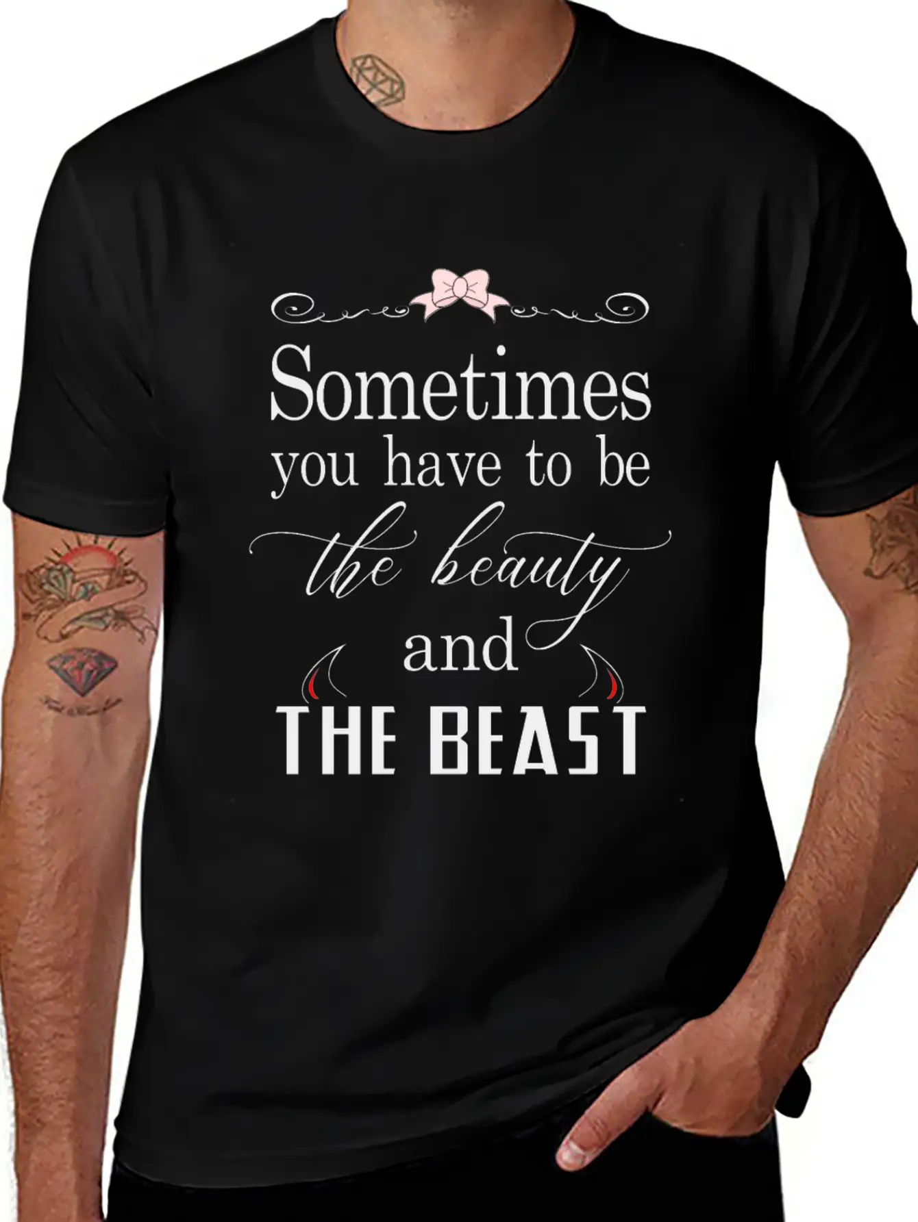 Sometimes You Have To Be The Beauty And The Beast Essential Cotton Tee For Daily Outfits – Unisex Style