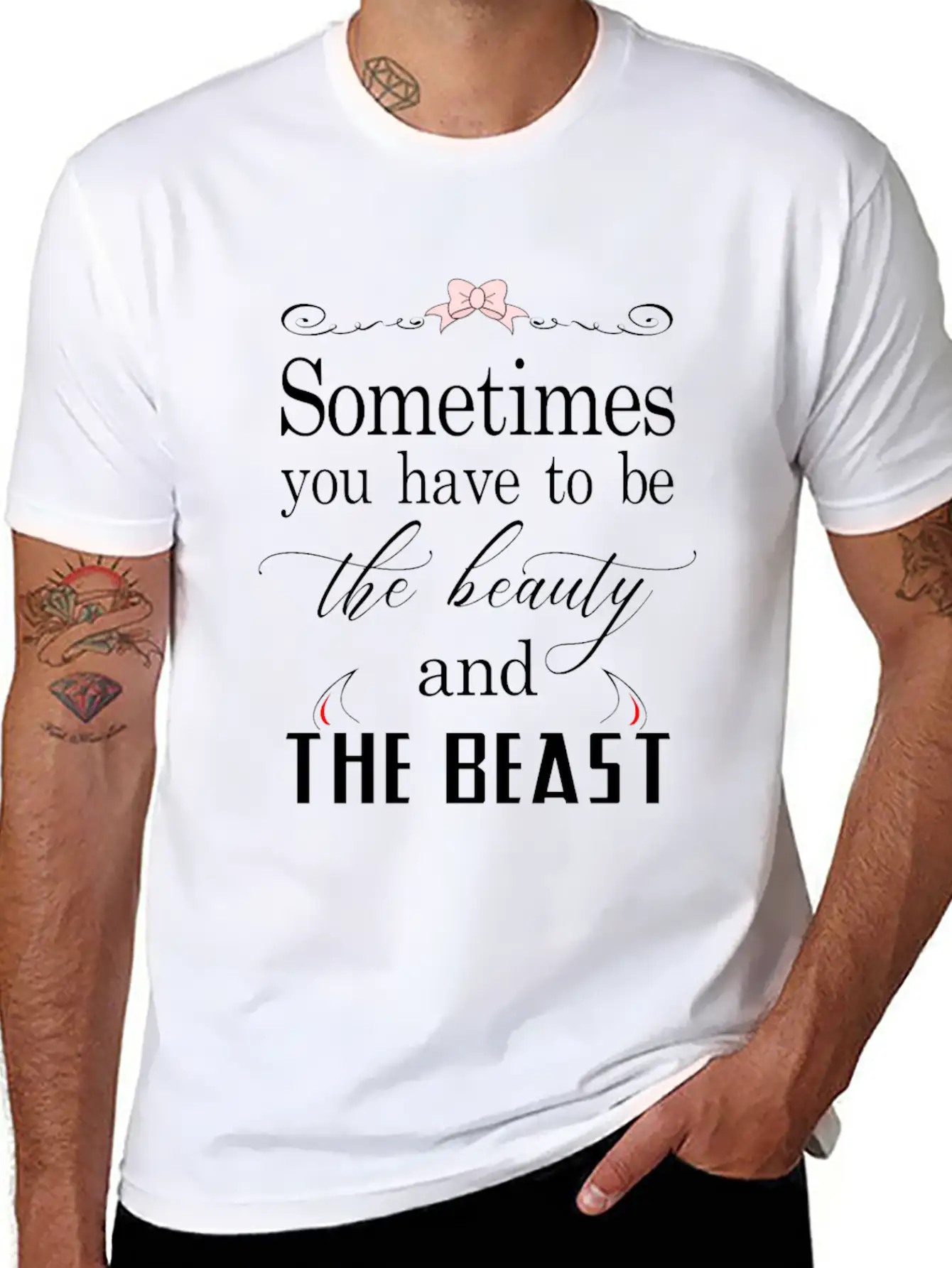 Sometimes You Have To Be The Beauty And The Beast Essential Cotton Tee For Daily Outfits – Unisex Style
