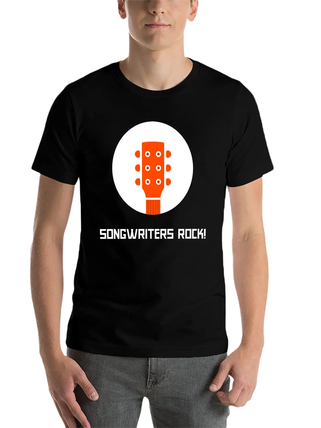 SONGWRITERS ROCK!' Lightweight Cotton T-Shirt – Daily Comfort Graphic Shirt