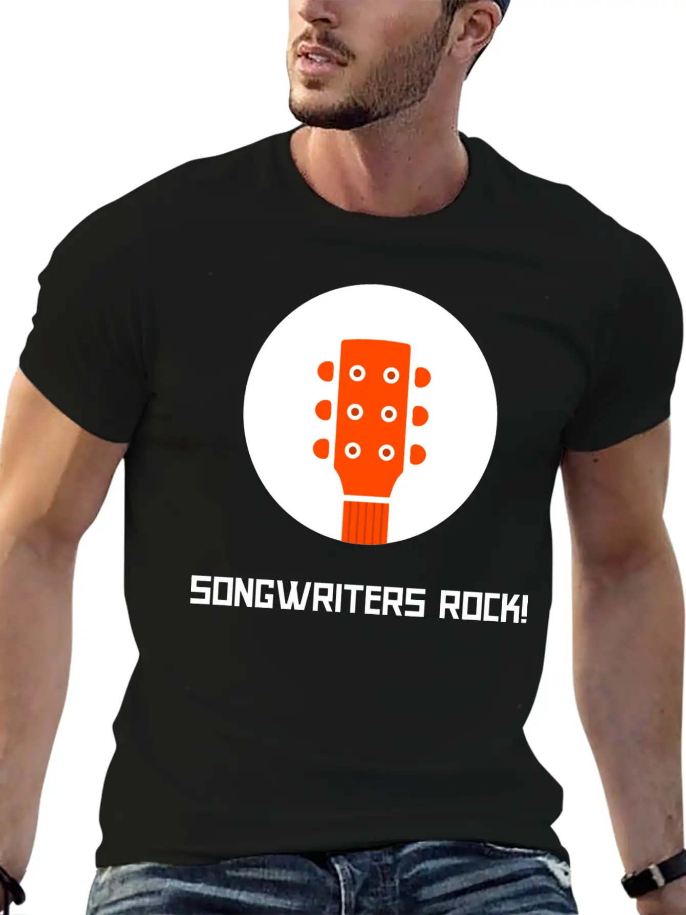 SONGWRITERS ROCK!' Lightweight Cotton T-Shirt – Daily Comfort Graphic Shirt