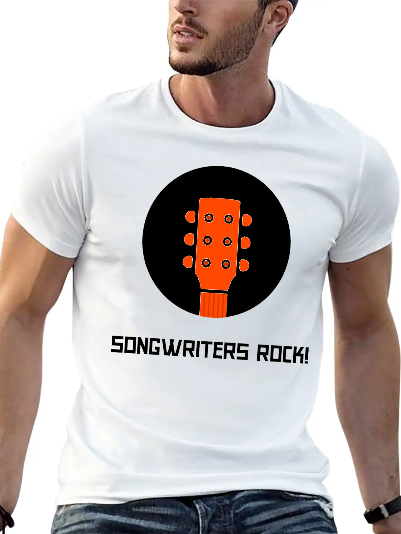 SONGWRITERS ROCK!' Lightweight Cotton T-Shirt – Daily Comfort Graphic Shirt