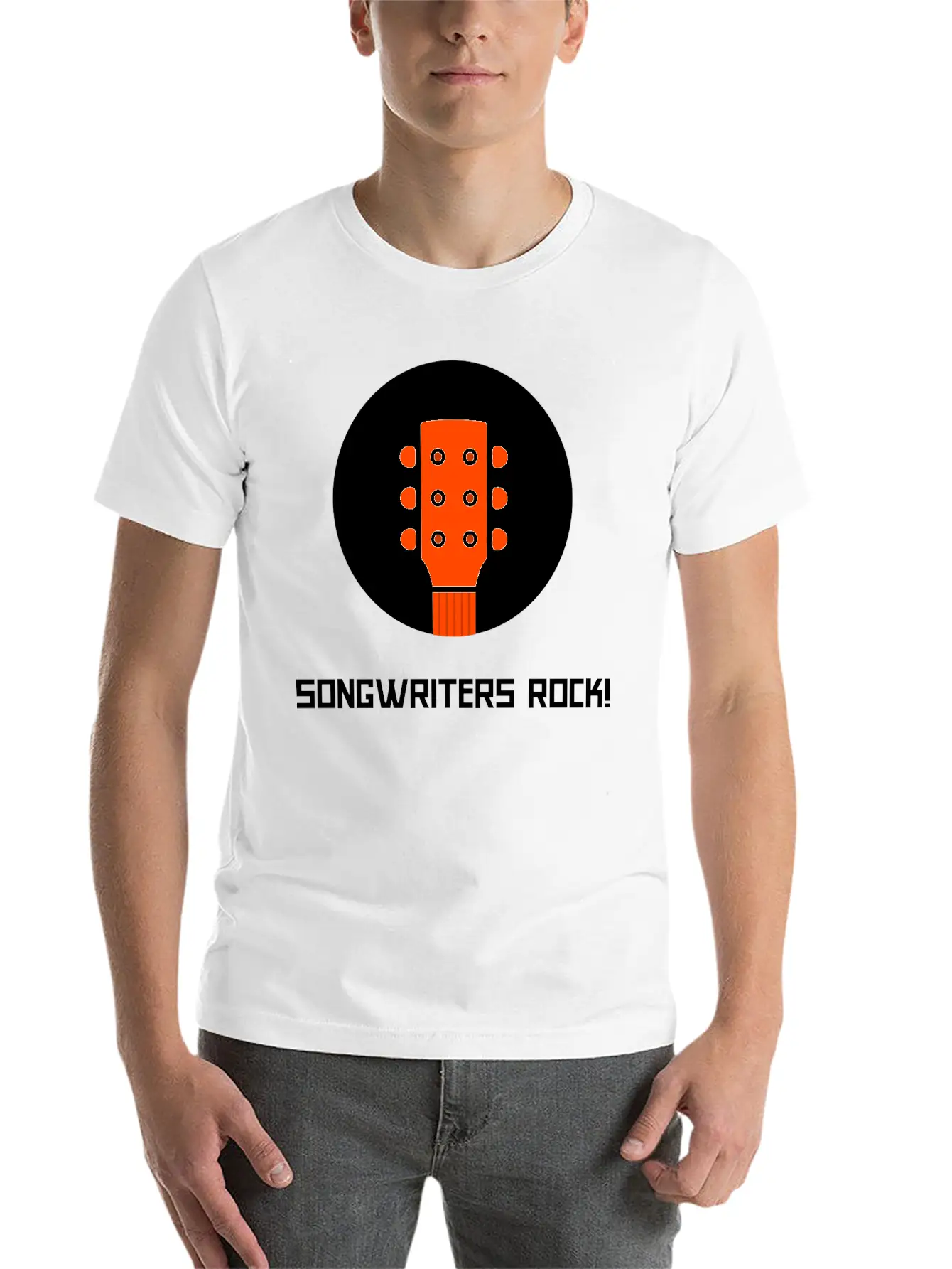 SONGWRITERS ROCK!' Lightweight Cotton T-Shirt – Daily Comfort Graphic Shirt