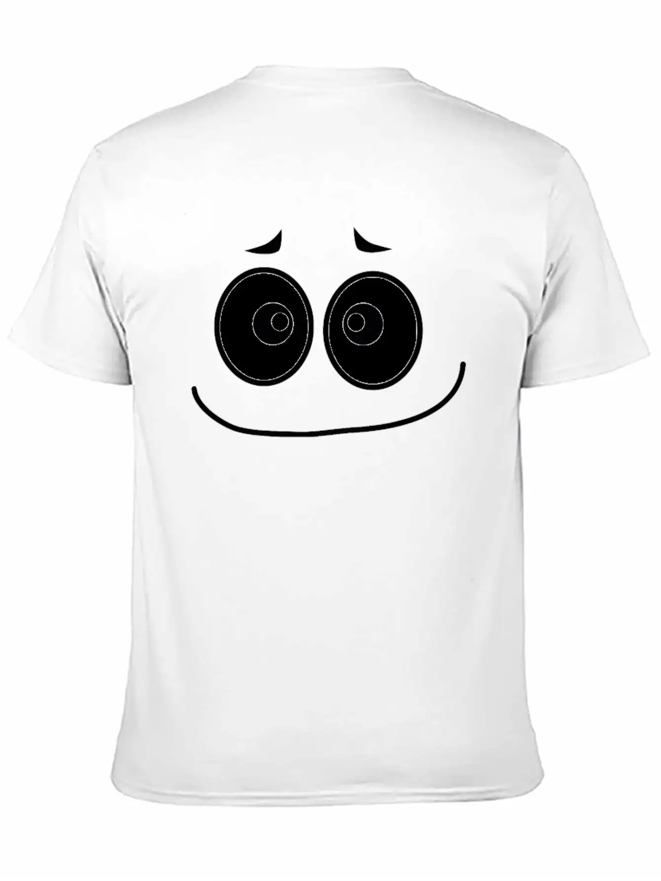 Sorrowful Smiley Face Lightweight Cotton T-Shirt – Daily Comfort Graphic Shirt
