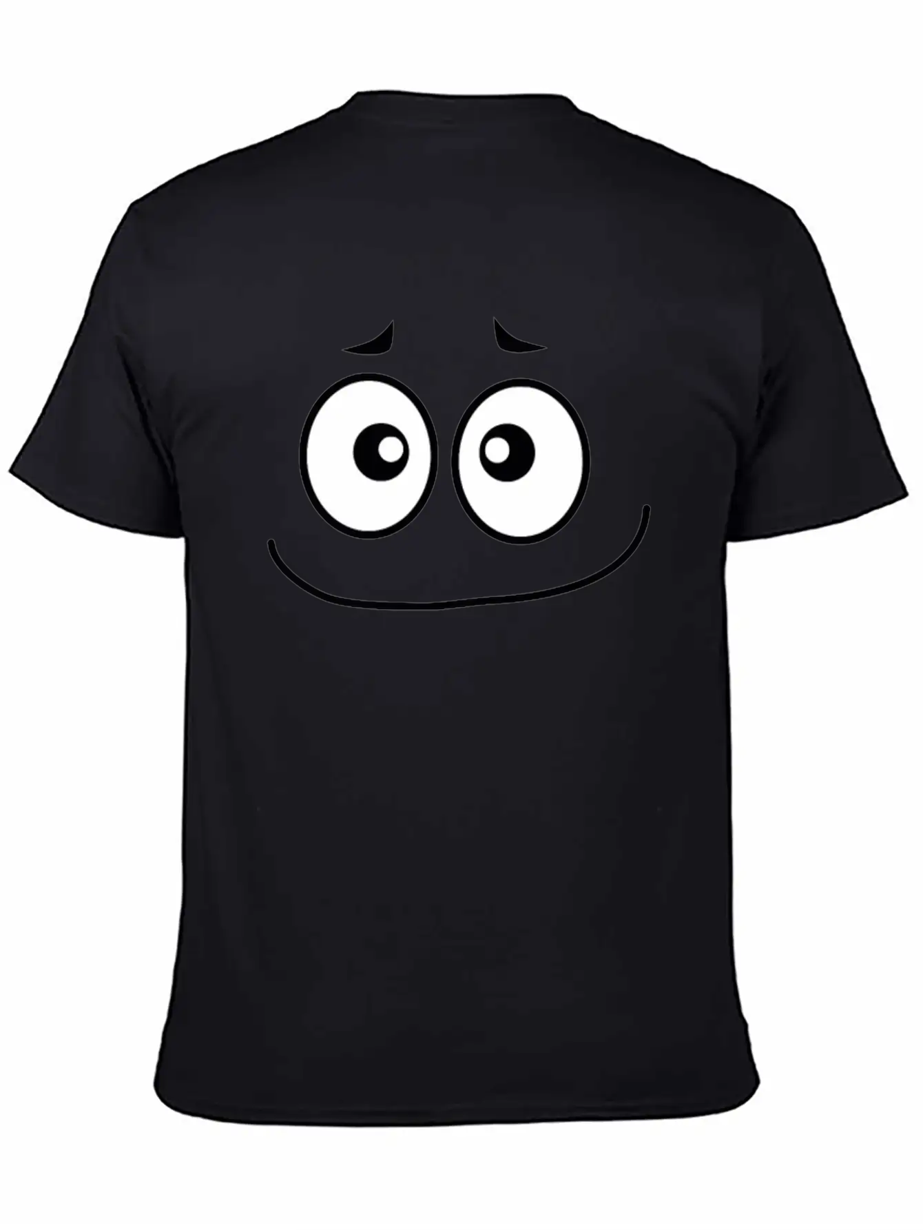 Sorrowful Smiley Face Lightweight Cotton T-Shirt – Daily Comfort Graphic Shirt