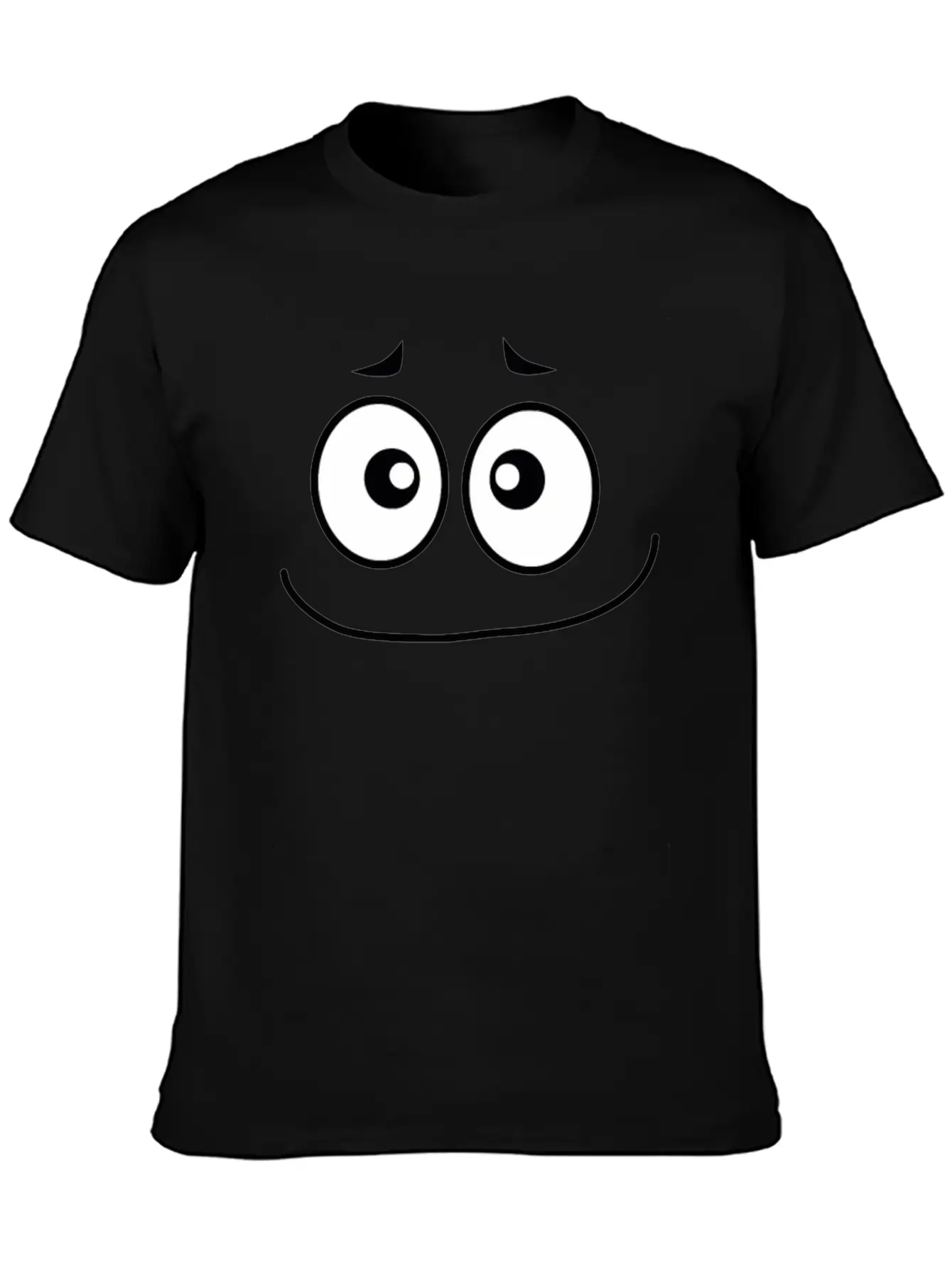 Sorrowful Smiley Face Lightweight Cotton T-Shirt – Daily Comfort Graphic Shirt