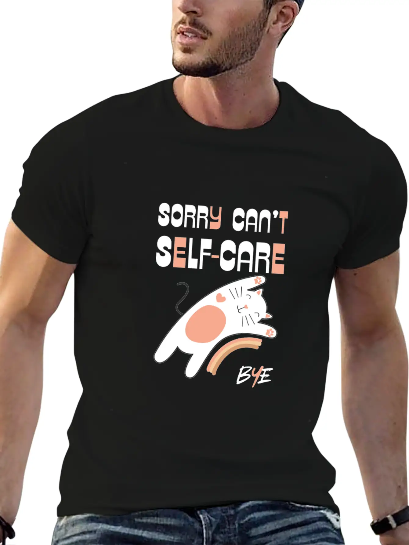 SORRY CAN'T SELF BYE Soft Cotton Short Sleeve Tee – Unisex Wardrobe Staple