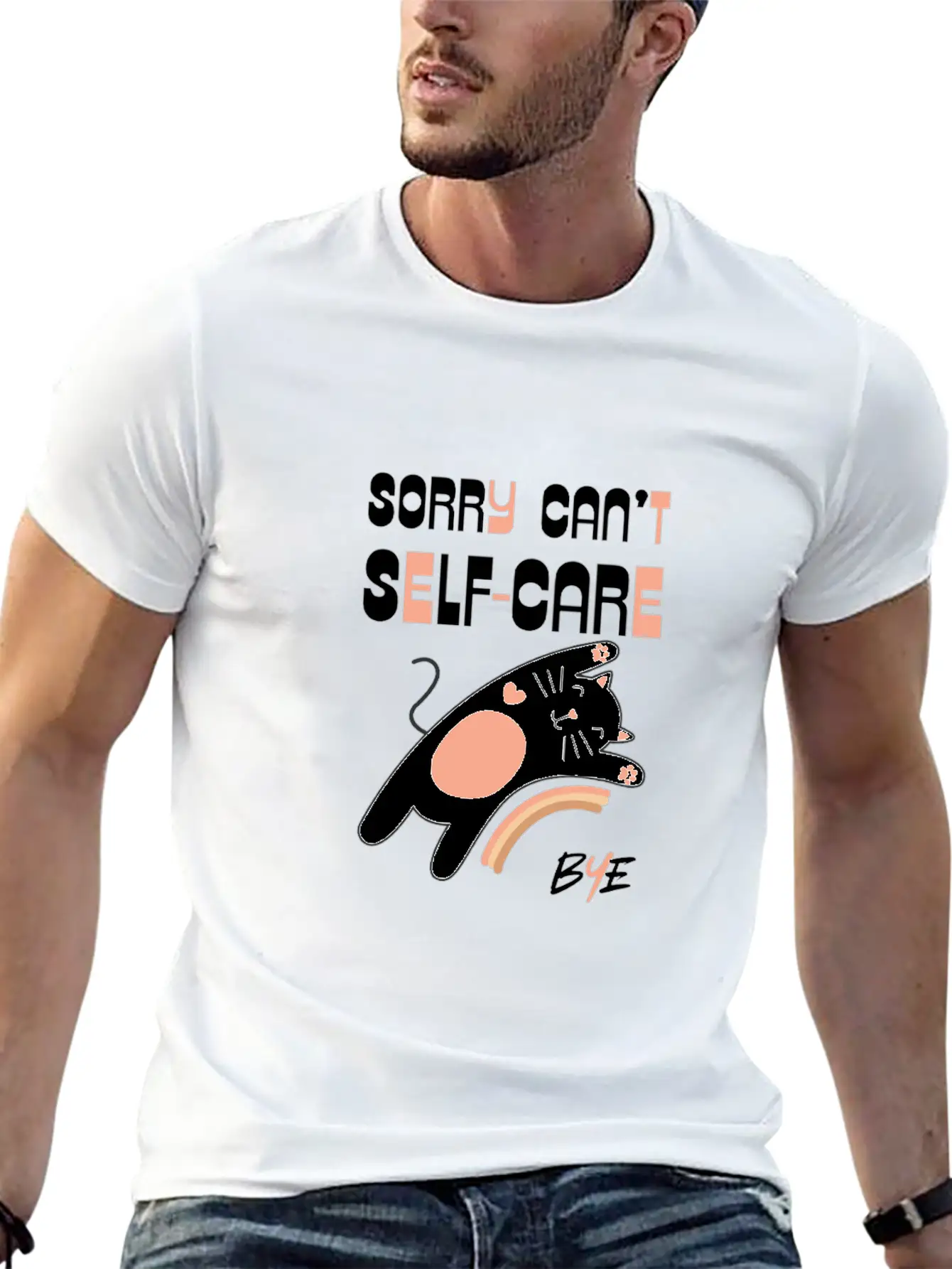 SORRY CAN'T SELF BYE Soft Cotton Short Sleeve Tee – Unisex Wardrobe Staple