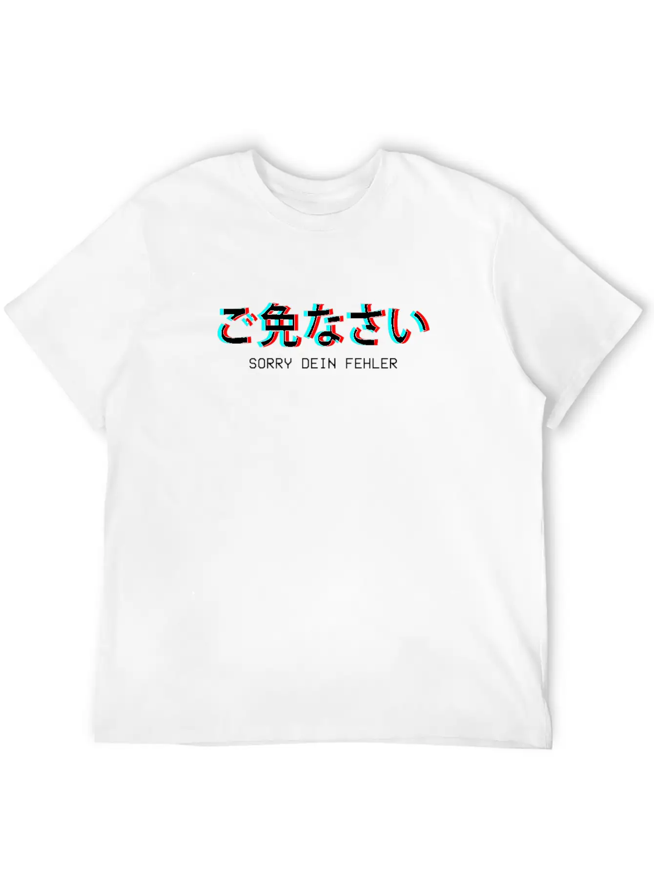 Sorry Dein Fehler Japanese Vaporwave Aesthetic Gif Unisex Casual T-Shirt – Clean Design For Daily Comfort