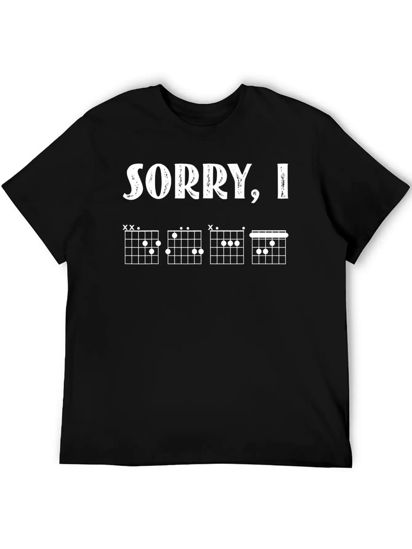 Sorry I DGAF Funny Hidden Message Guitar Chords Lightweight Cotton T-Shirt – Daily Comfort Graphic Shirt