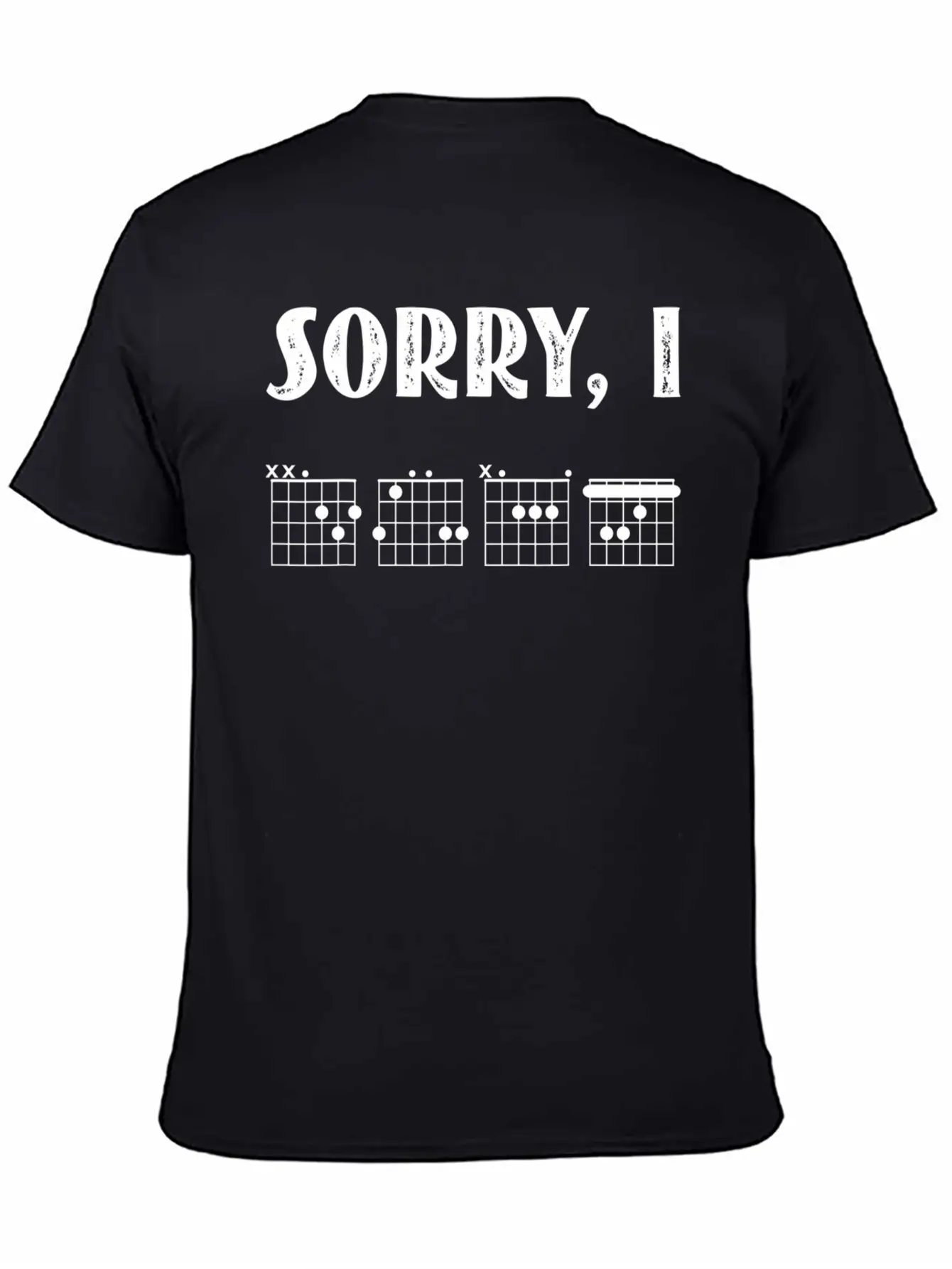Sorry I DGAF Funny Hidden Message Guitar Chords Lightweight Cotton T-Shirt – Daily Comfort Graphic Shirt