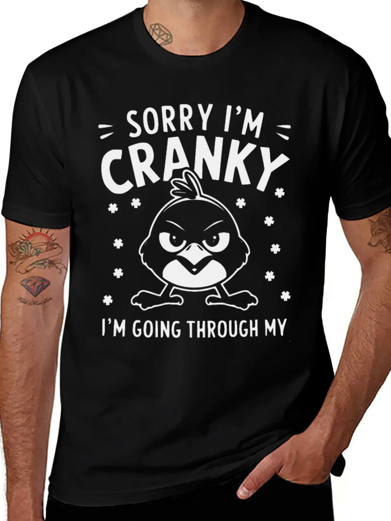Sorry I'm Cranky I'm Going Through My Terrible 60 Classic Fit Graphic Tee For Daily Comfort – Unisex Cotton Shirt