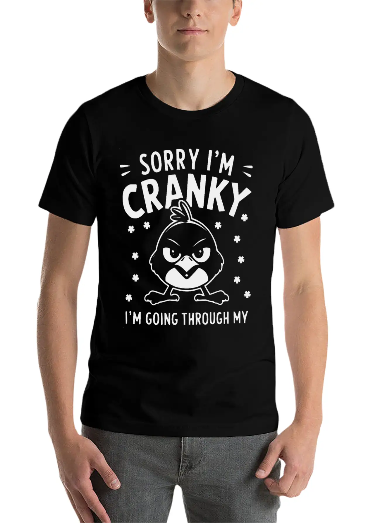 Sorry I'm Cranky I'm Going Through My Terrible 60 Classic Fit Graphic Tee For Daily Comfort – Unisex Cotton Shirt