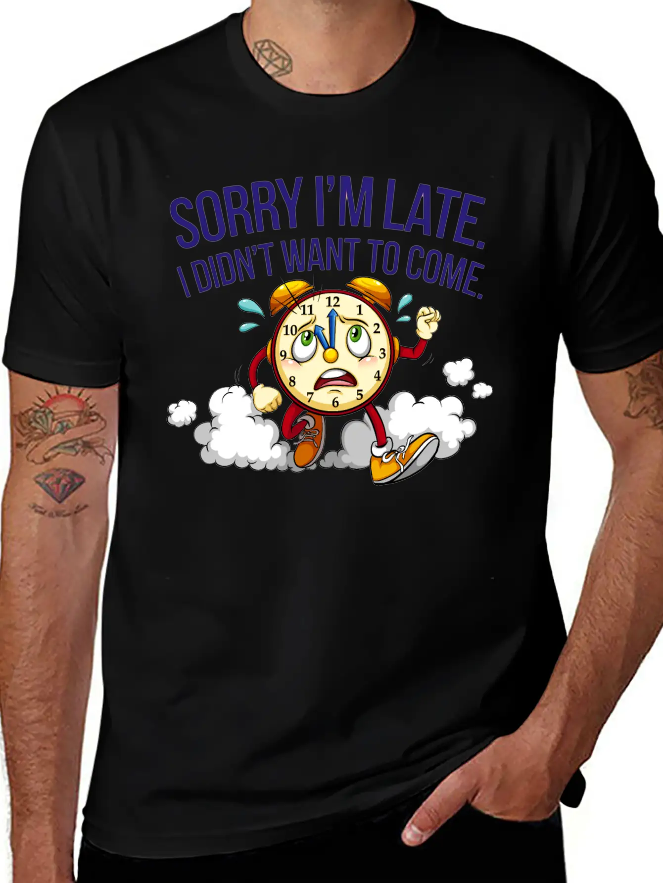 Sorry I'm Late I Didn't Want To Come Soft Cotton Short Sleeve Tee – Unisex Wardrobe Staple