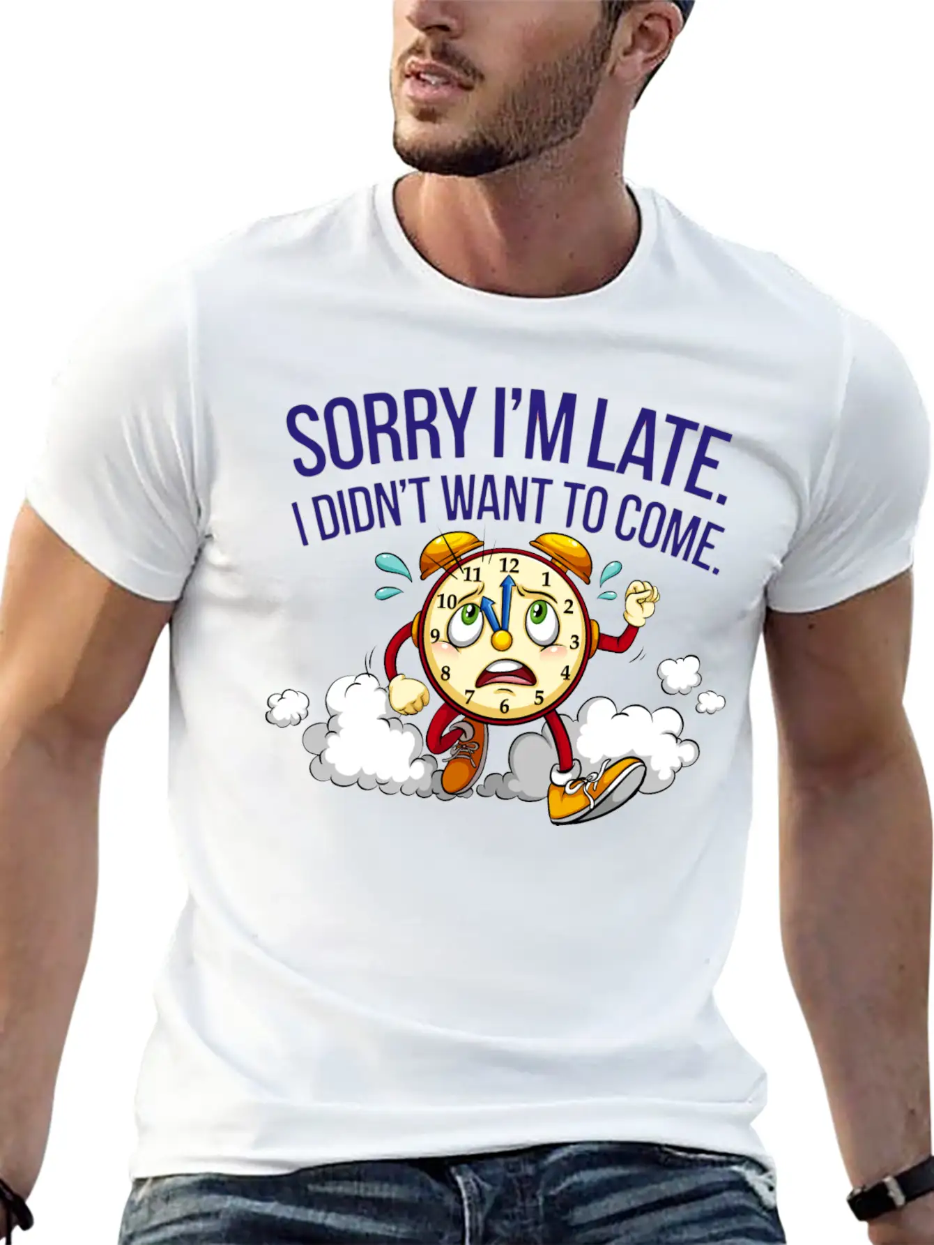 Sorry I'm Late I Didn't Want To Come Soft Cotton Short Sleeve Tee – Unisex Wardrobe Staple