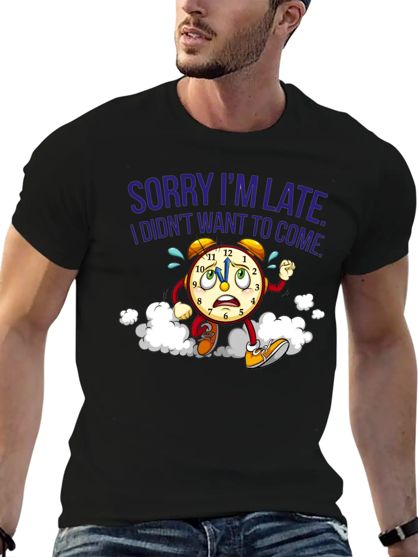 Sorry I'm Late I Didn't Want To Come Soft Cotton Short Sleeve Tee – Unisex Wardrobe Staple