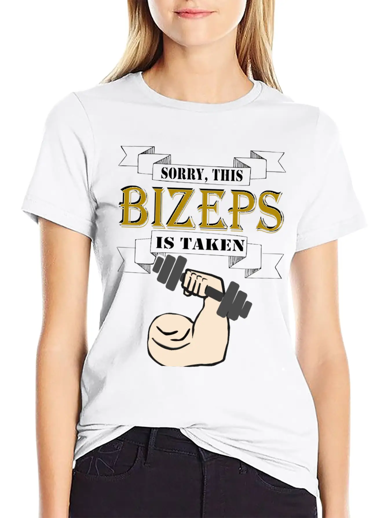 Sorry This Bizeps Is Taken Basic Graphic T-Shirt – Daily Comfort In Soft Cotton