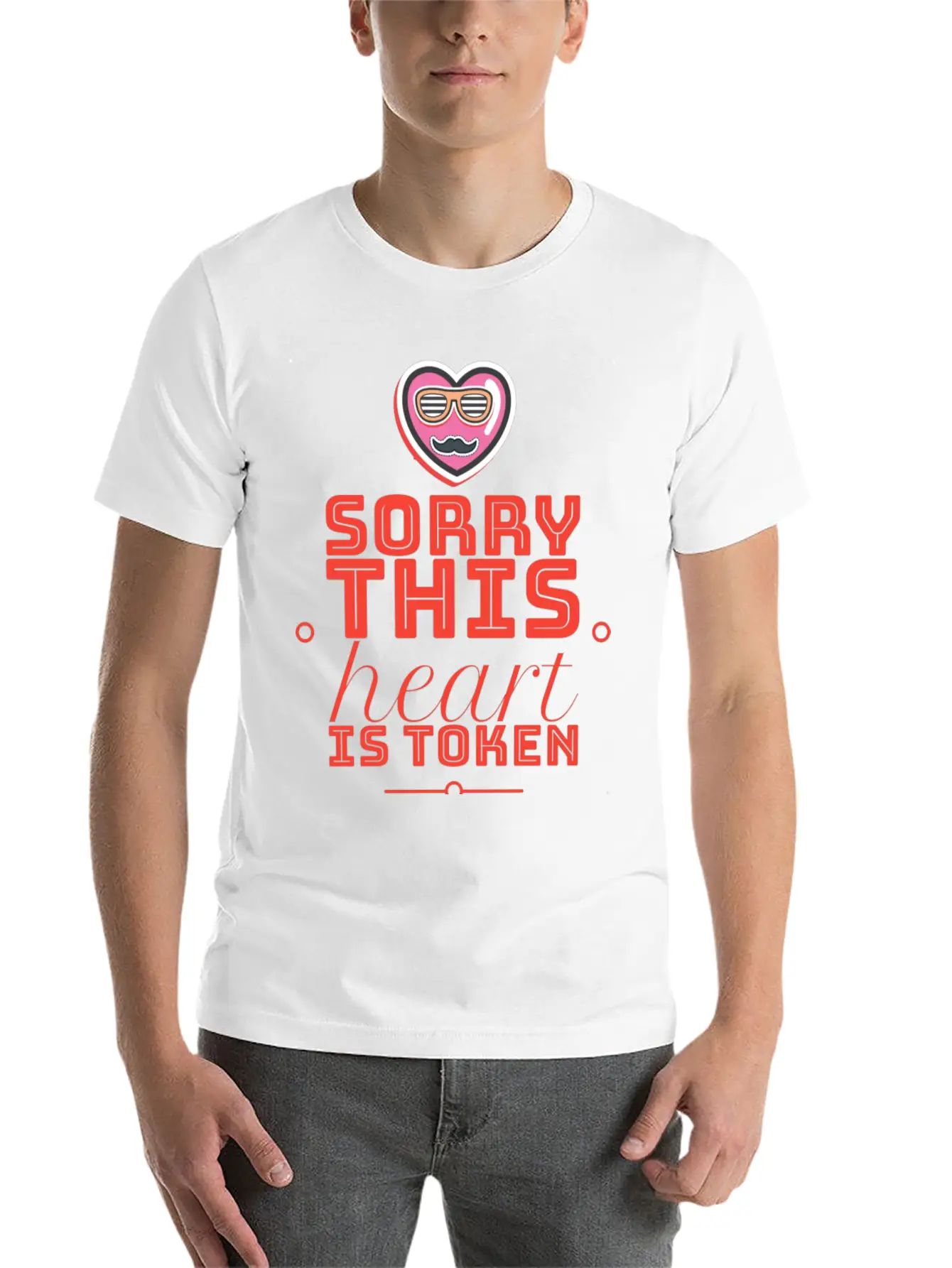 Sorry This Heart Is Token Essential Cotton Tee For Daily Outfits – Unisex Style