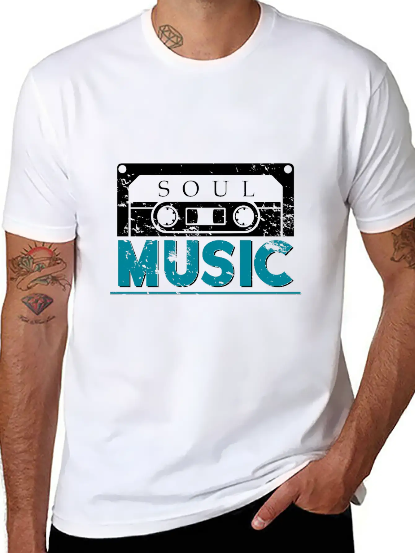 Soul Music Mixtape Kids Singer Choir Gift Modern Fit Casual T-Shirt – Clean And Versatile Design