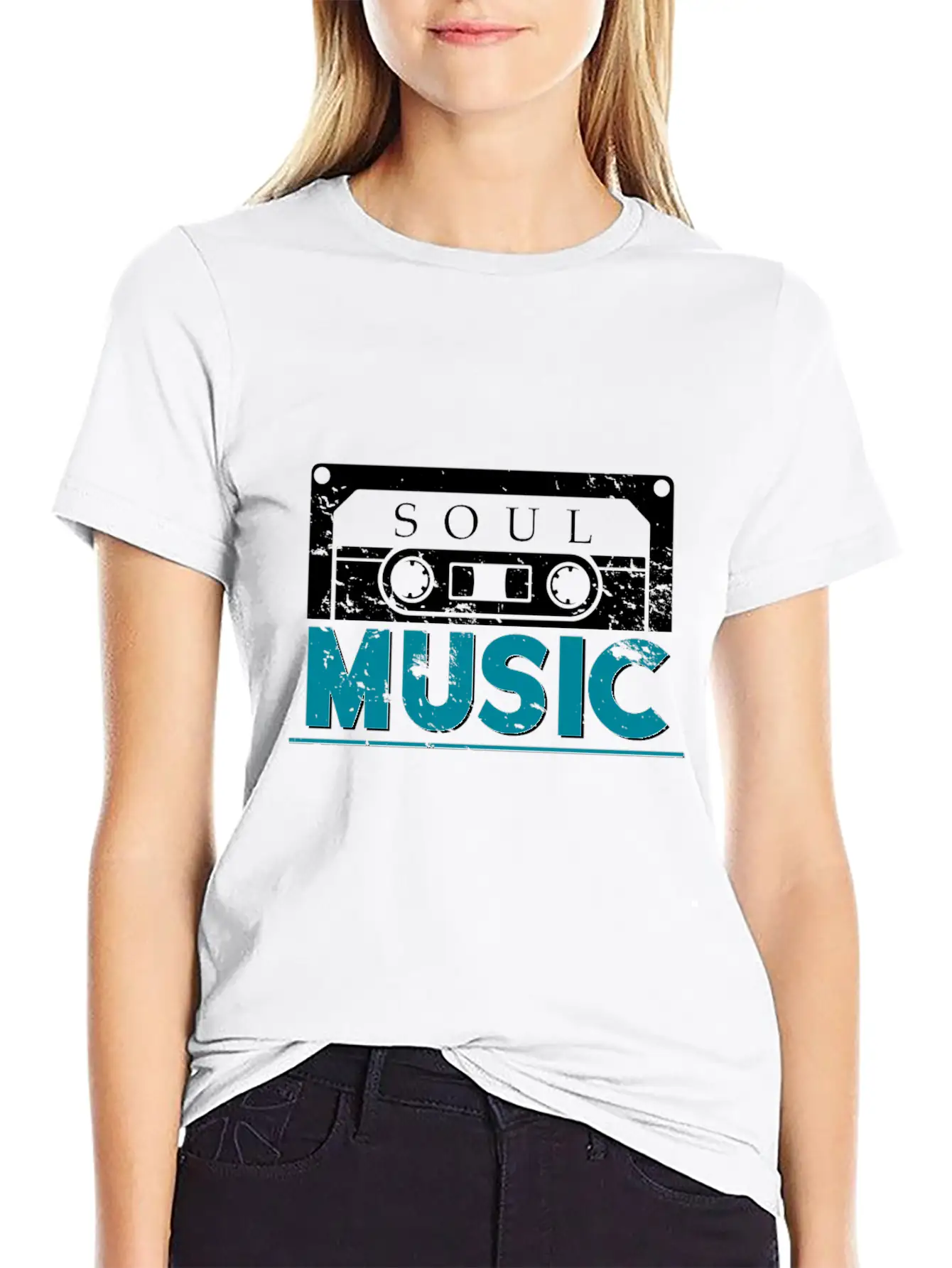Soul Music Mixtape Kids Singer Choir Gift Modern Fit Casual T-Shirt – Clean And Versatile Design
