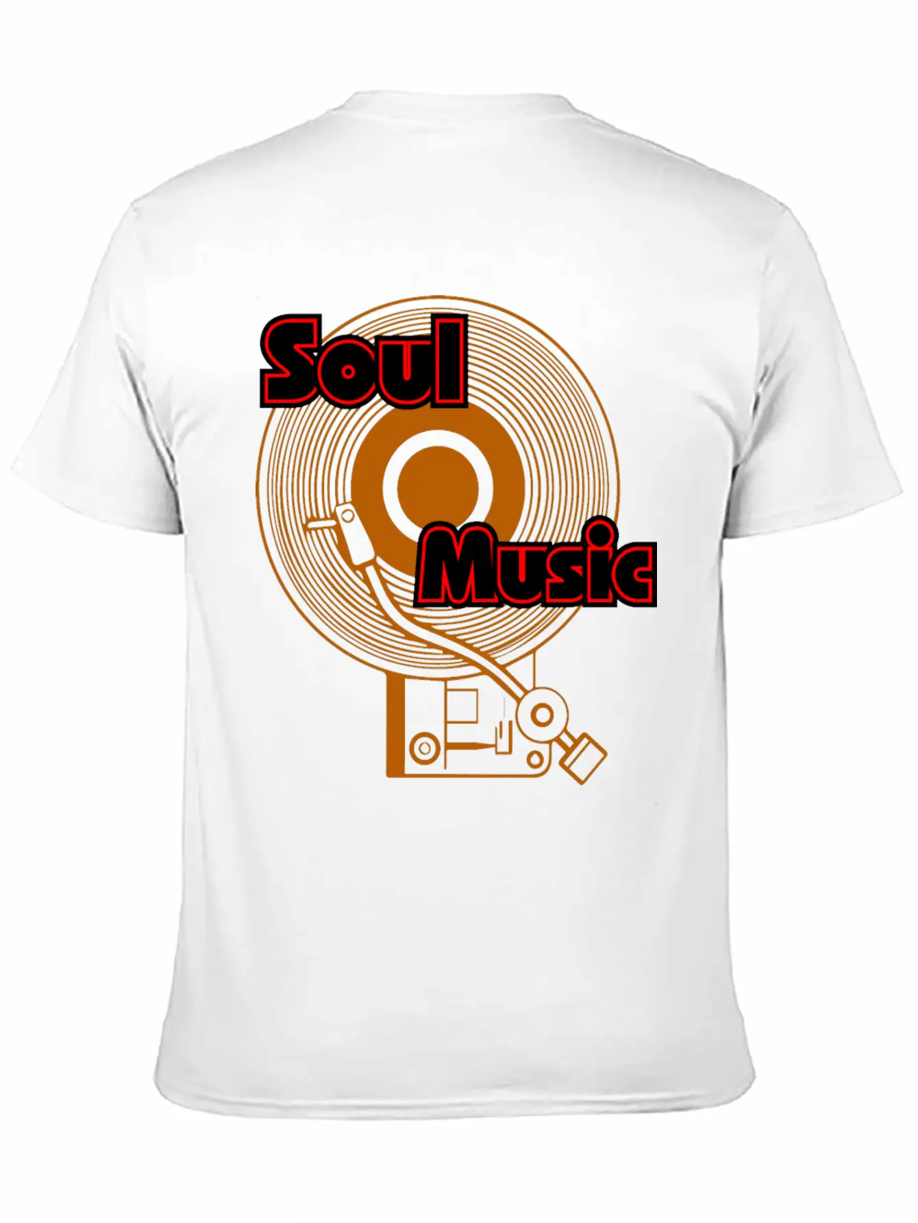 Soul Music Vinyl Turntable Junkie Lightweight Cotton T-Shirt – Daily Comfort Graphic Shirt