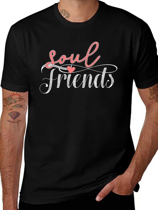 Soulmates Soul Friends Friendship Infinity Stylish Everyday T-Shirt – Unisex Basic Cotton Tee