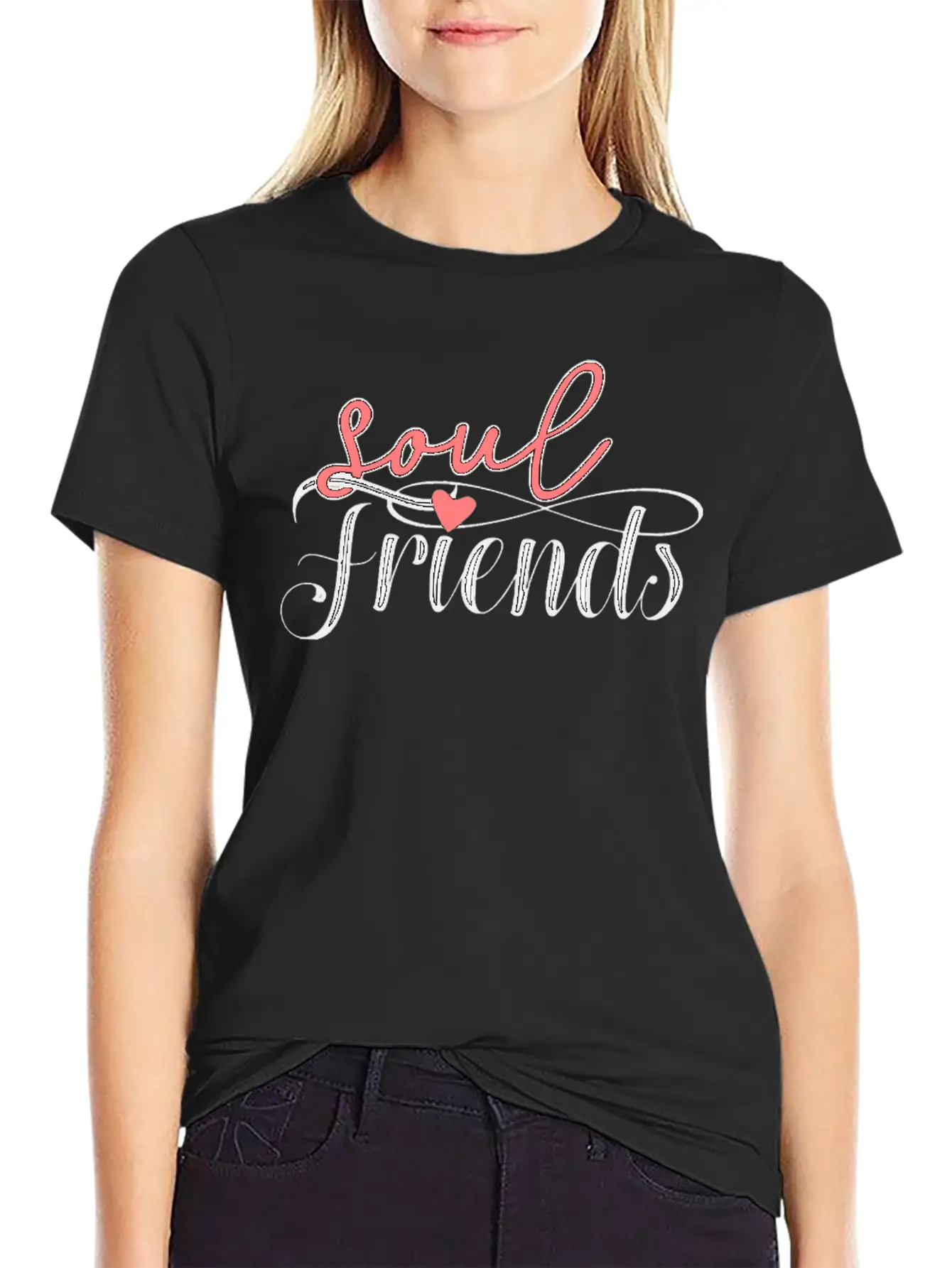 Soulmates Soul Friends Friendship Infinity Stylish Everyday T-Shirt – Unisex Basic Cotton Tee