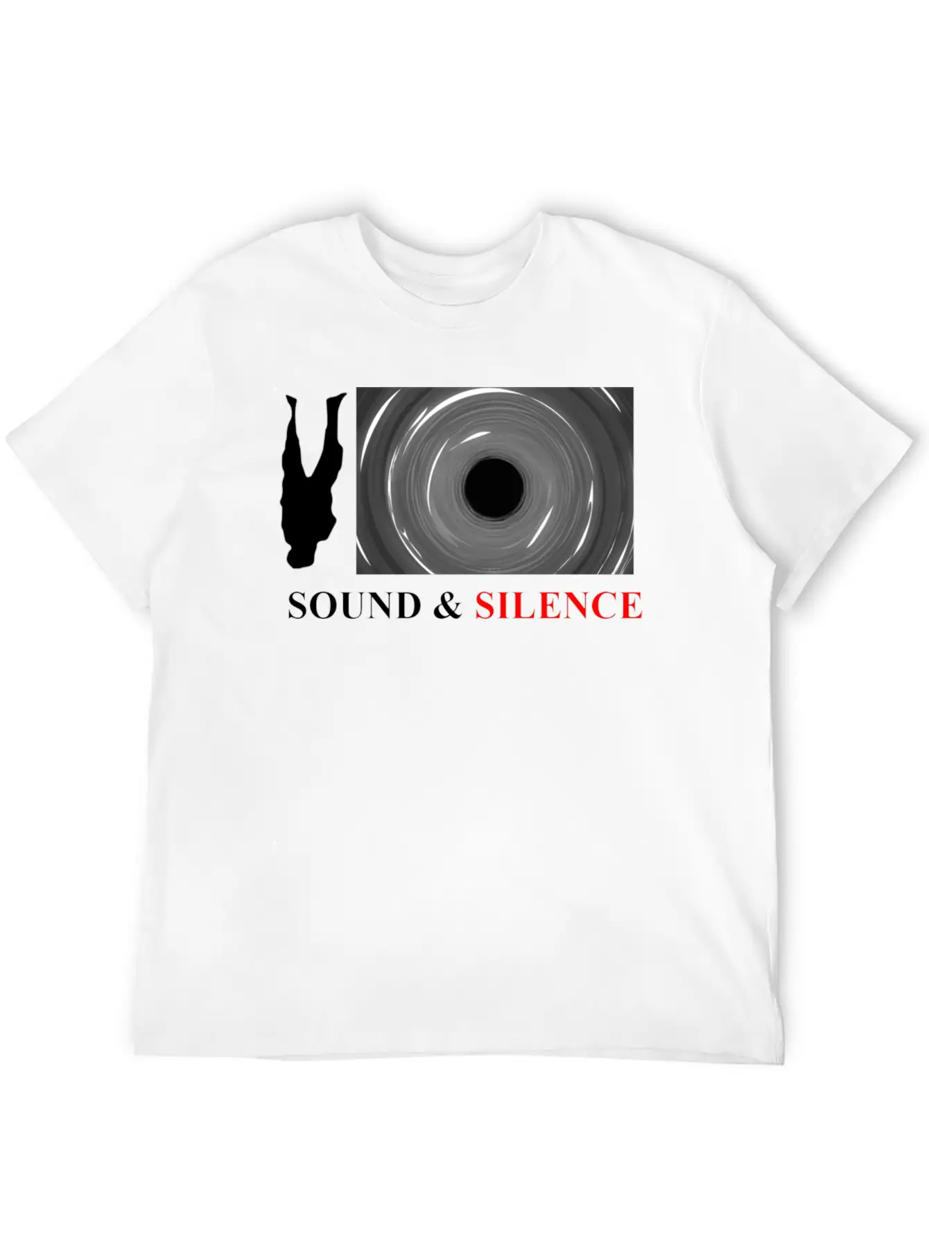 Sound And Silence Comfortable Minimalist Graphic Tee – Summer Style Essential