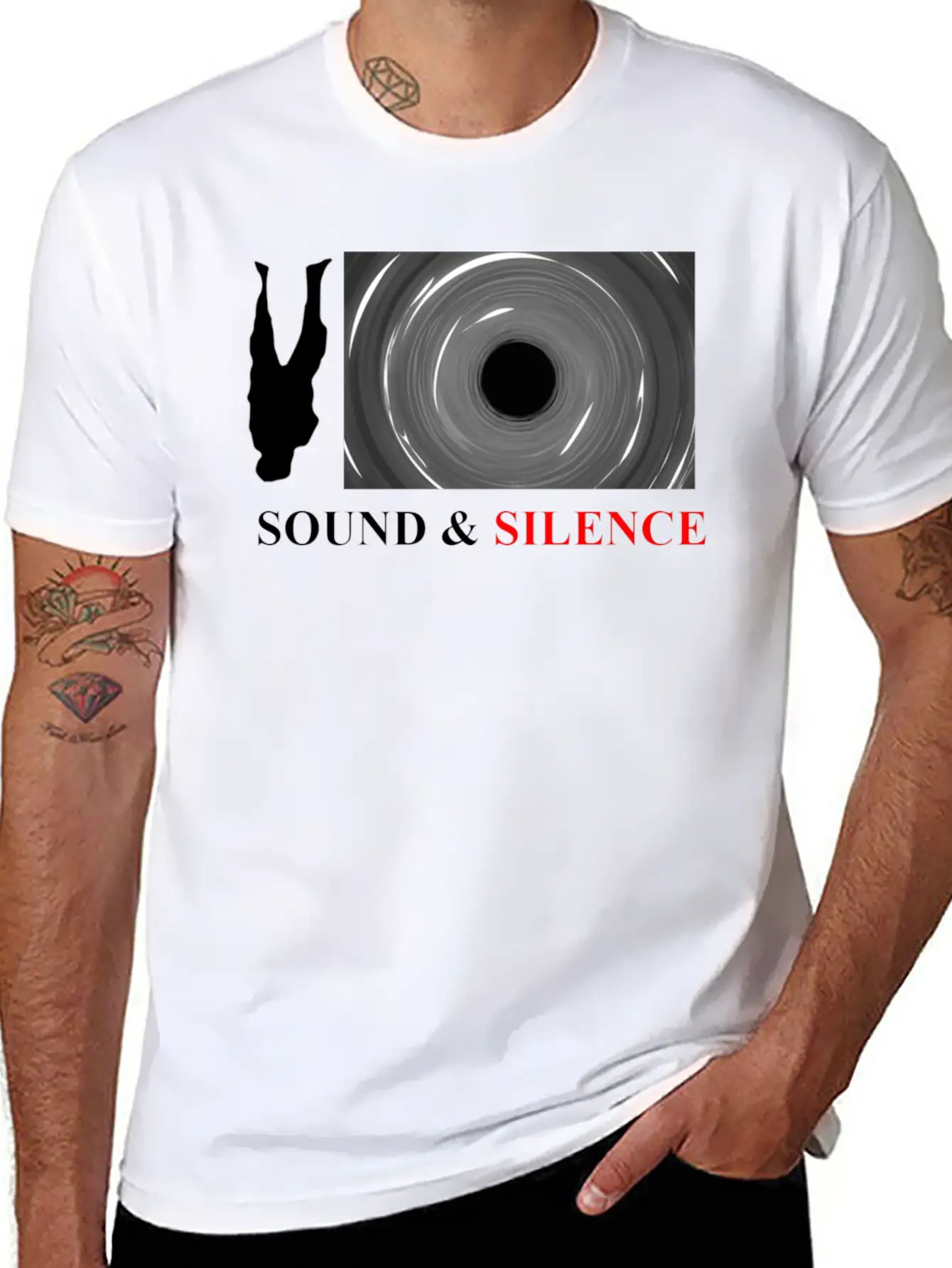 Sound And Silence Comfortable Minimalist Graphic Tee – Summer Style Essential