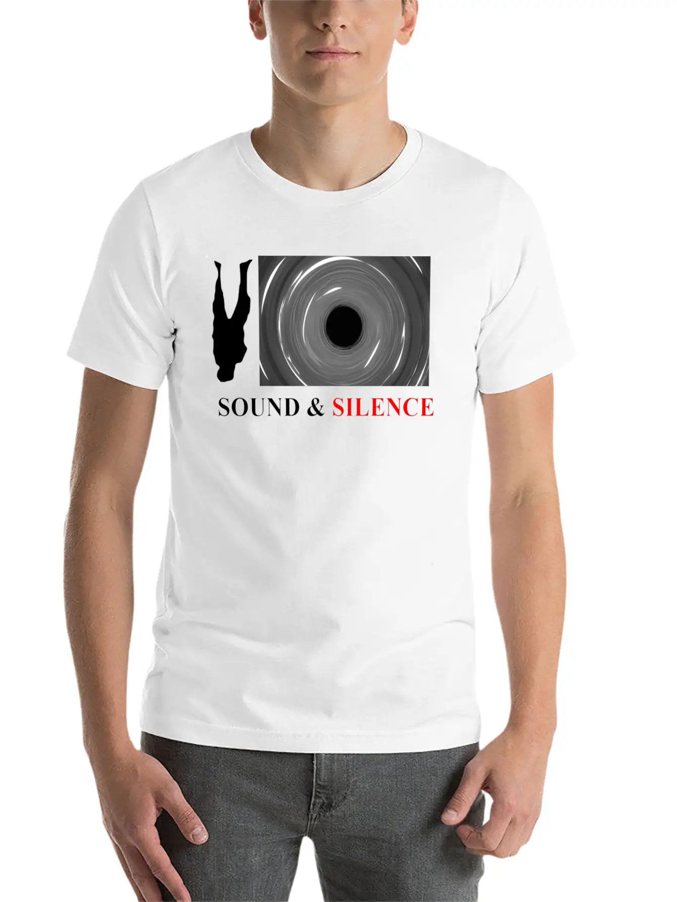 Sound And Silence Comfortable Minimalist Graphic Tee – Summer Style Essential