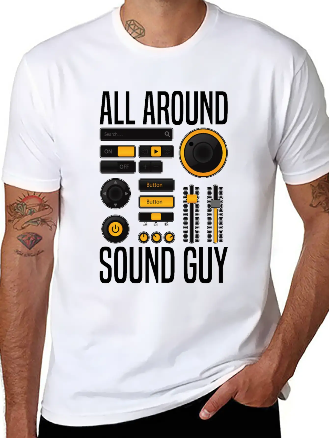 Sound Audio Engineer Music Producer Unisex Casual T-Shirt – Clean Design For Daily Comfort