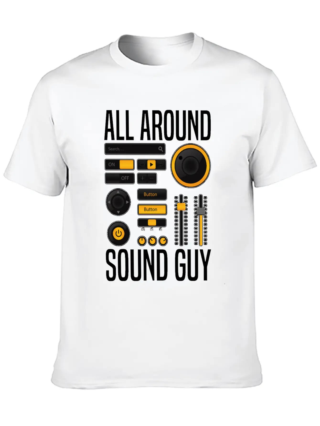 Sound Audio Engineer Music Producer Unisex Casual T-Shirt – Clean Design For Daily Comfort