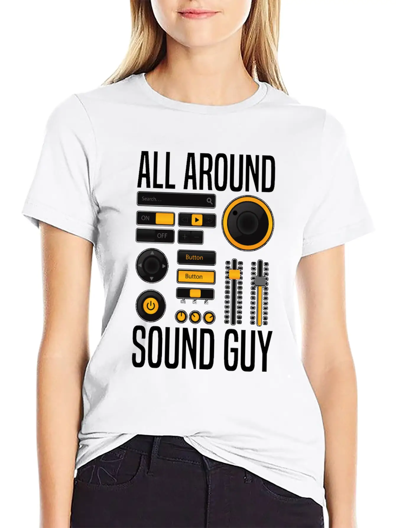 Sound Audio Engineer Music Producer Unisex Casual T-Shirt – Clean Design For Daily Comfort